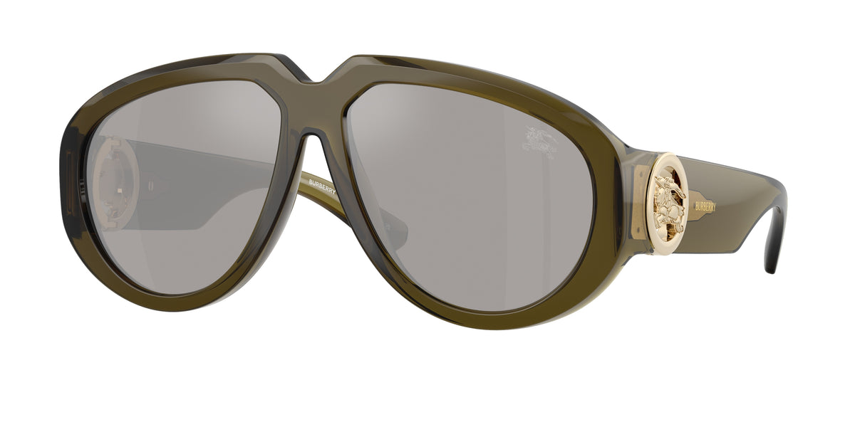 Burberry BE4479U Pilot Sunglasses 41946G-Green 58-135-14 - Color Map Green