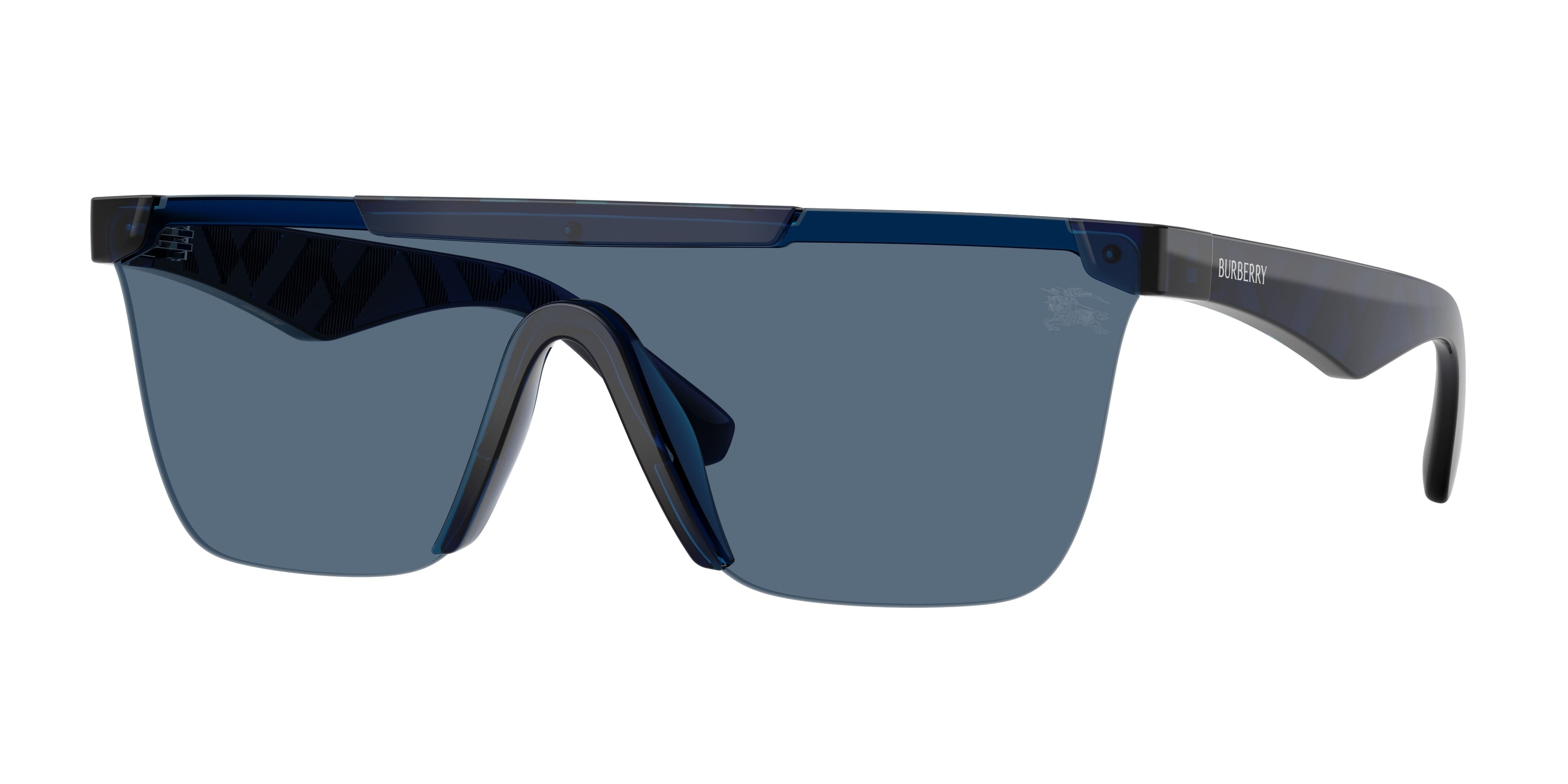 Burberry BE4480D Rectangle Sunglasses  411080-Blue 0-145-141 - Color Map Blue