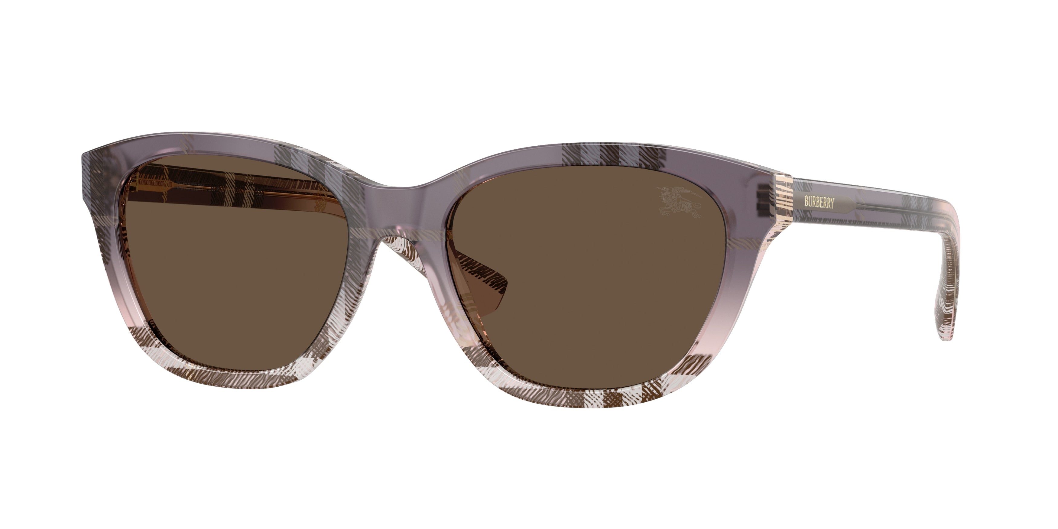 Burberry BE4486 Rectangle Sunglasses 422073-Check Gradient Rose 54-140-18 - Color Map Pink