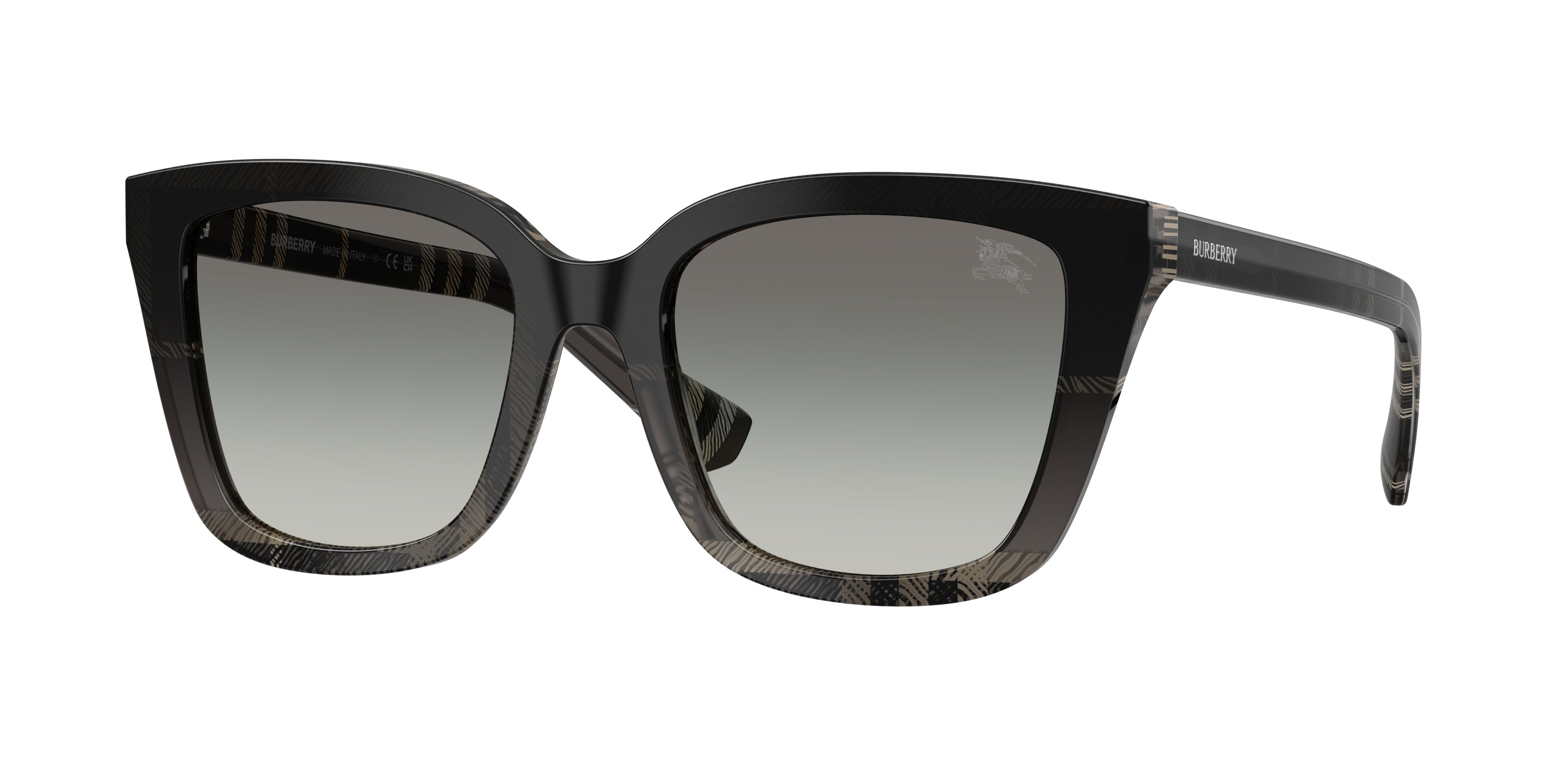 Burberry BE4487F Square Sunglasses 42008G-Check Gradient Grey 52-140-19 - Color Map Grey