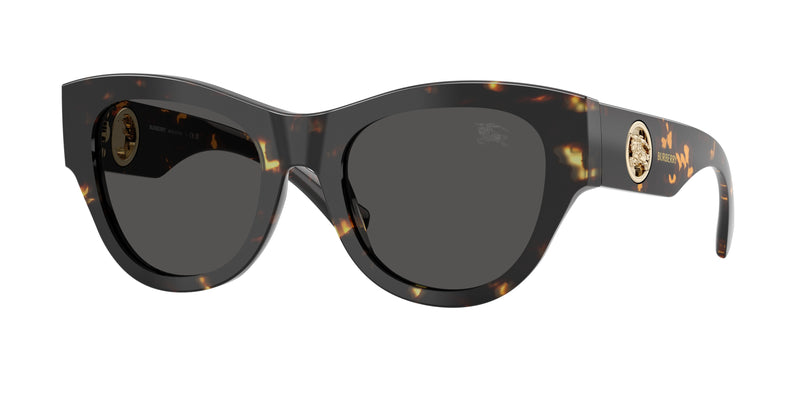 Burberry BE4491 Round Sunglasses 410687-Yellow Havana 52-140-20 - Color Map Tortoise