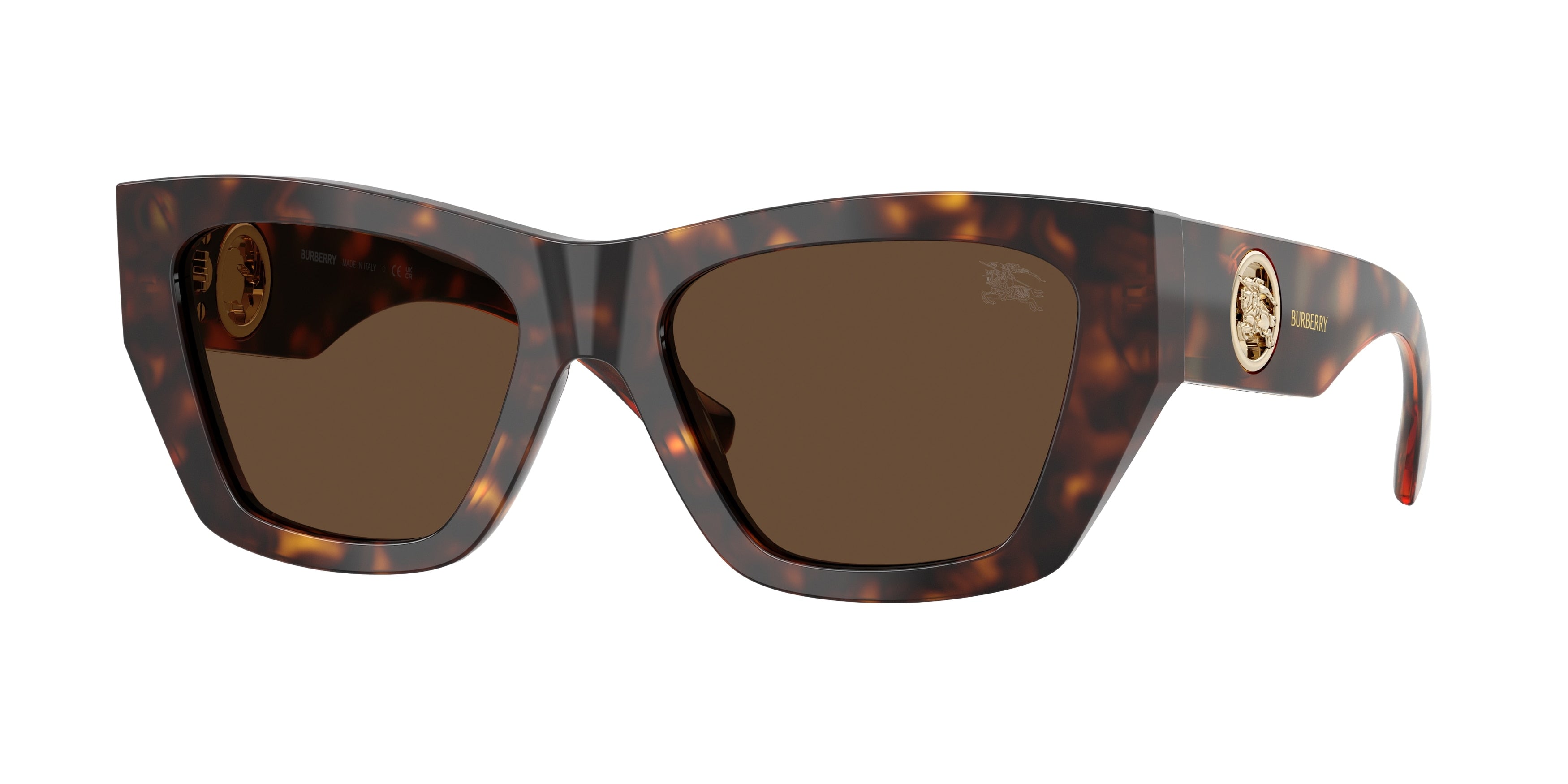 Burberry BE4492 Cat Eye Sunglasses 300273-Dark Havana 54-140-18 - Color Map Brown