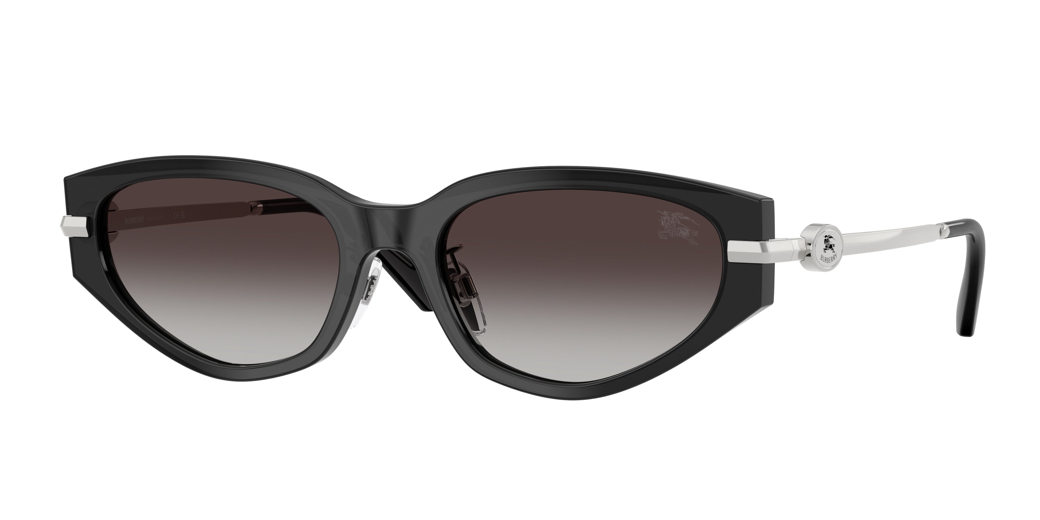 Burberry BE4493D Irregular Sunglasses 41128G-Grey 56-145-19 - Color Map Grey