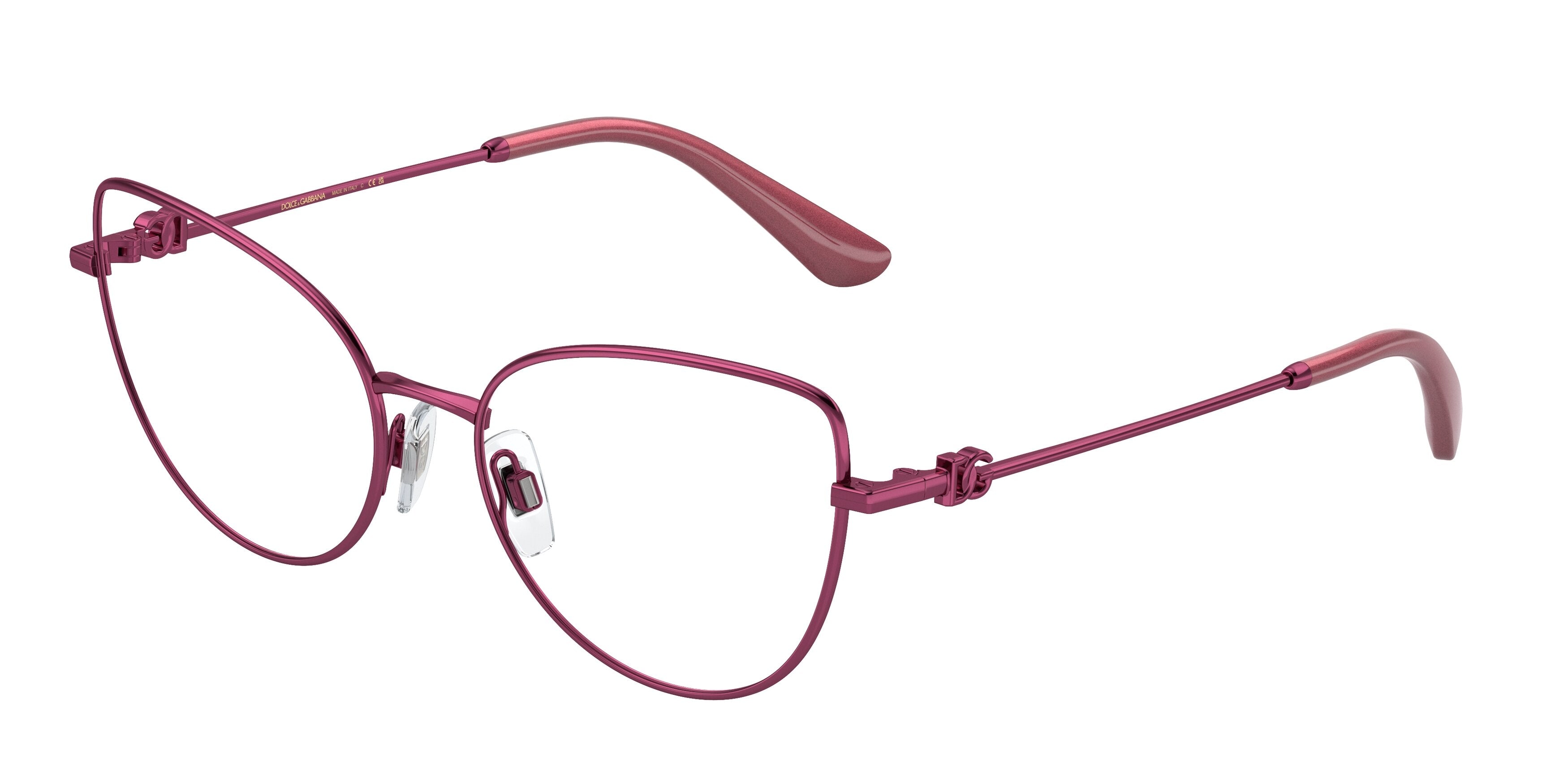 DOLCE & GABBANA DG1347 Cat Eye Eyeglasses 1361-Pink 56-145-17 - Color Map Pink