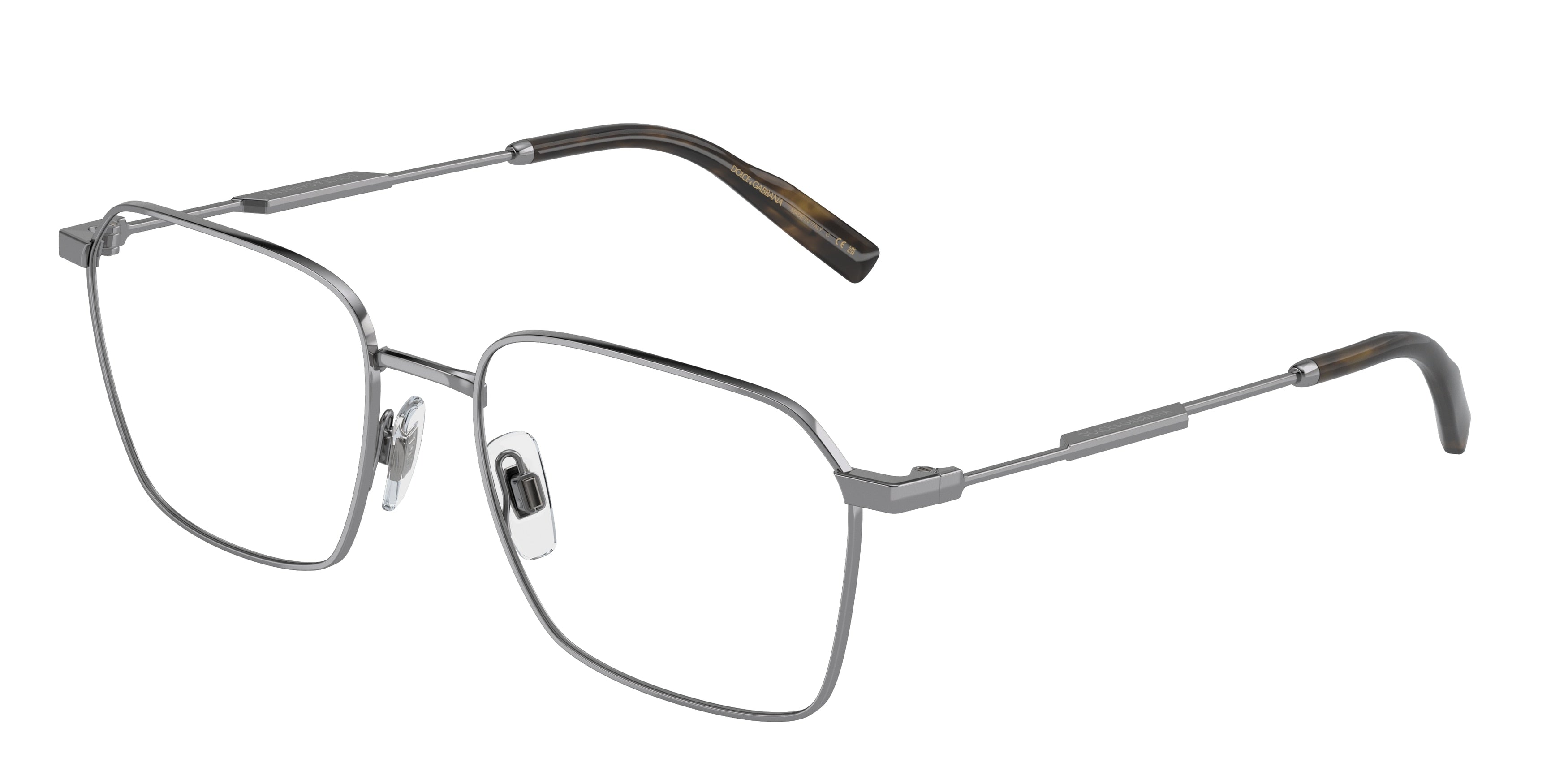 DOLCE & GABBANA DG1350 Pillow Eyeglasses 04-Gunmetal 55-145-18 - Color Map Grey