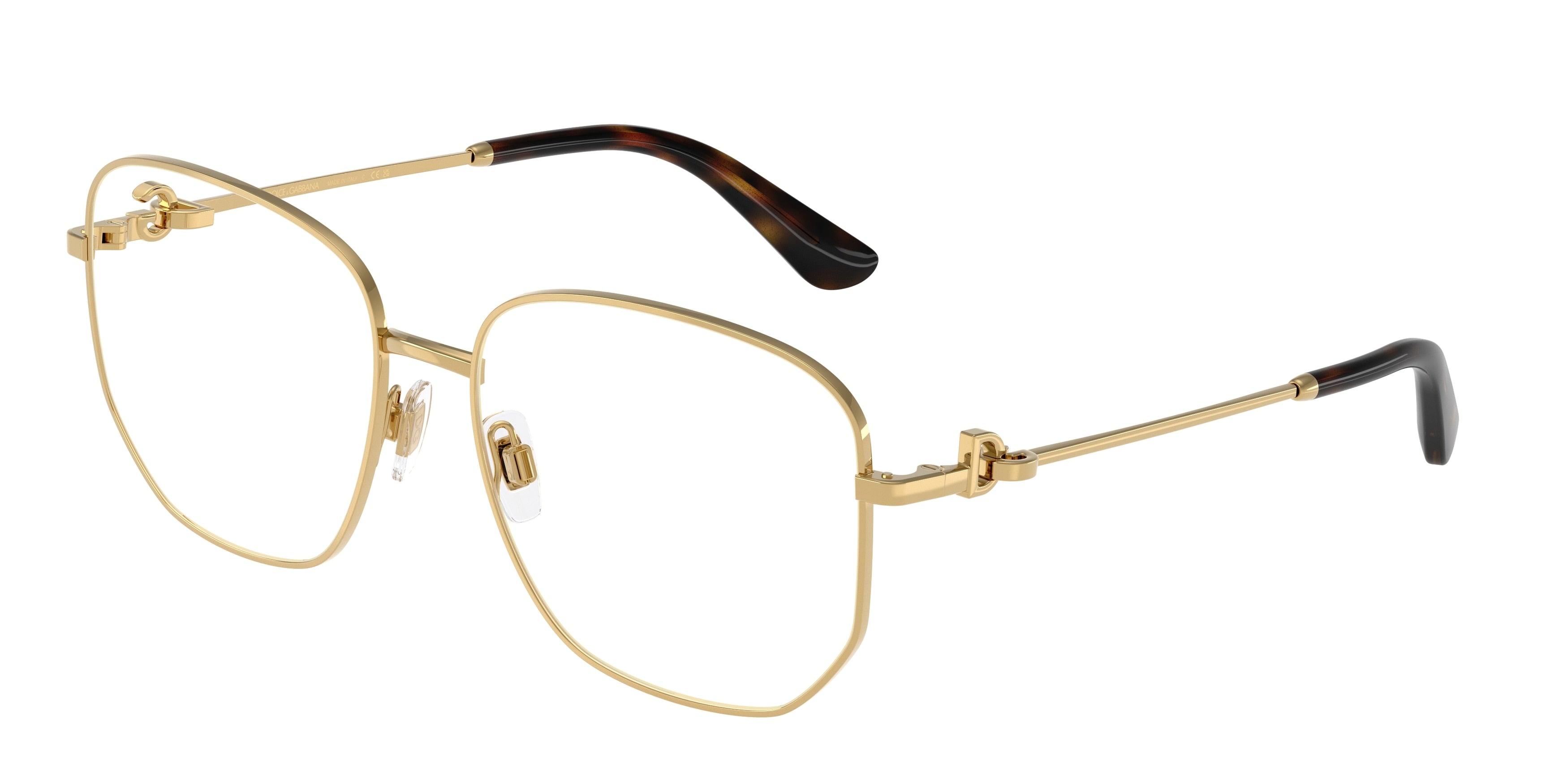 DOLCE & GABBANA DG1356 Phantos Eyeglasses 02-Gold 57-140-16 - Color Map Gold