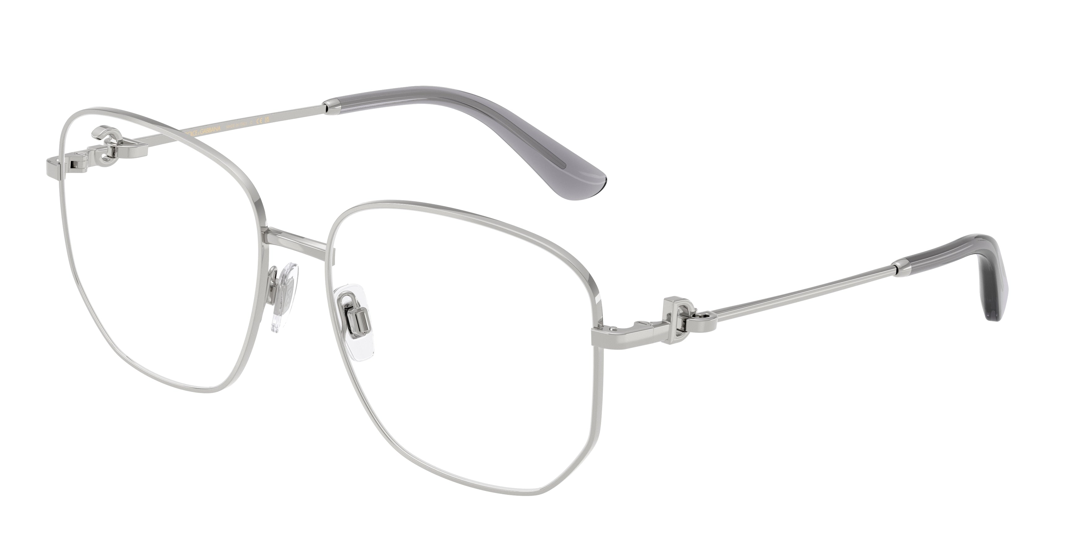 DOLCE & GABBANA DG1356 Phantos Eyeglasses 05-Silver 57-140-16 - Color Map Silver
