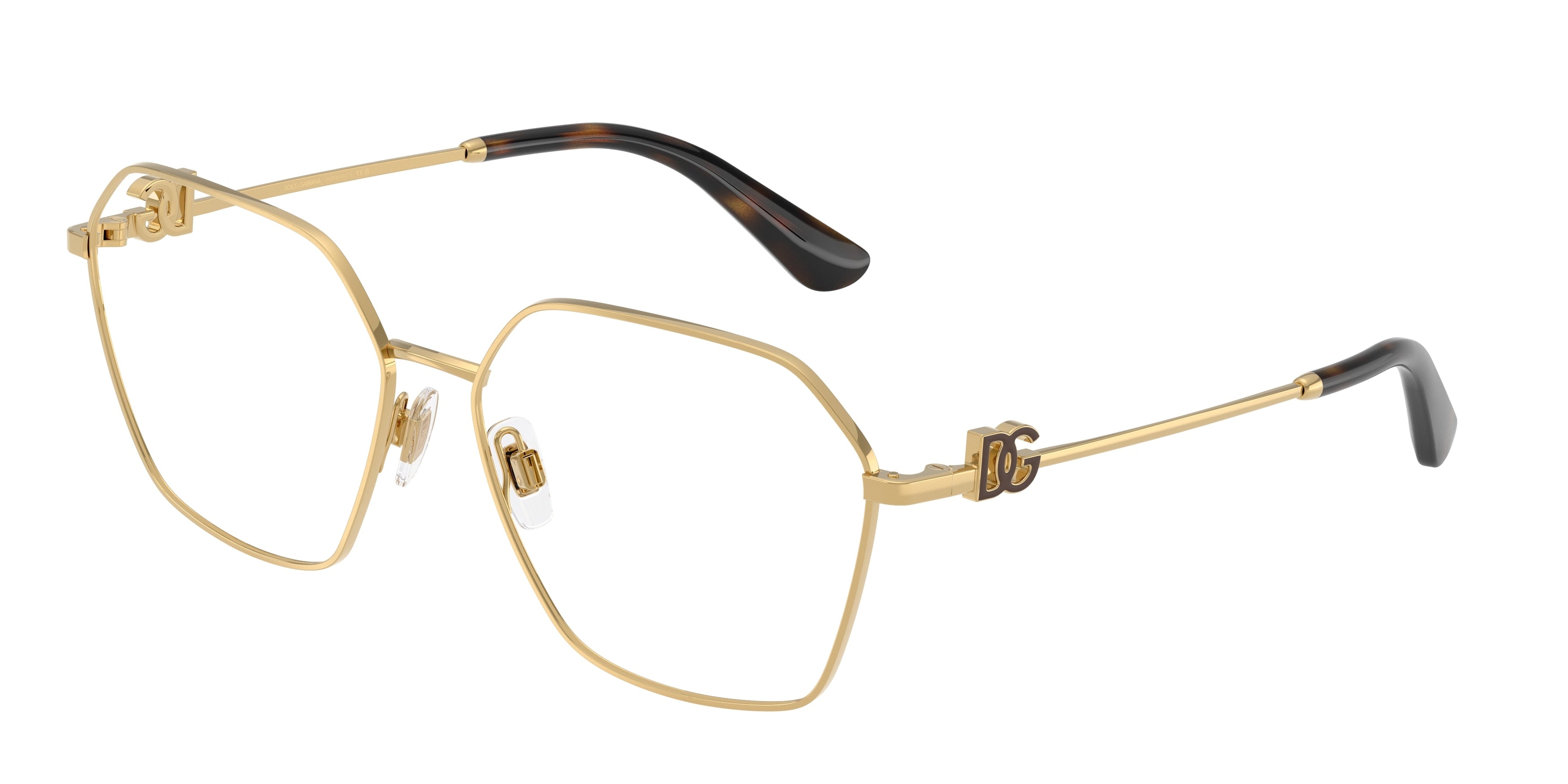 DOLCE & GABBANA DG1366 Phantos Eyeglasses 02-Gold 58-140-15 - Color Map Gold