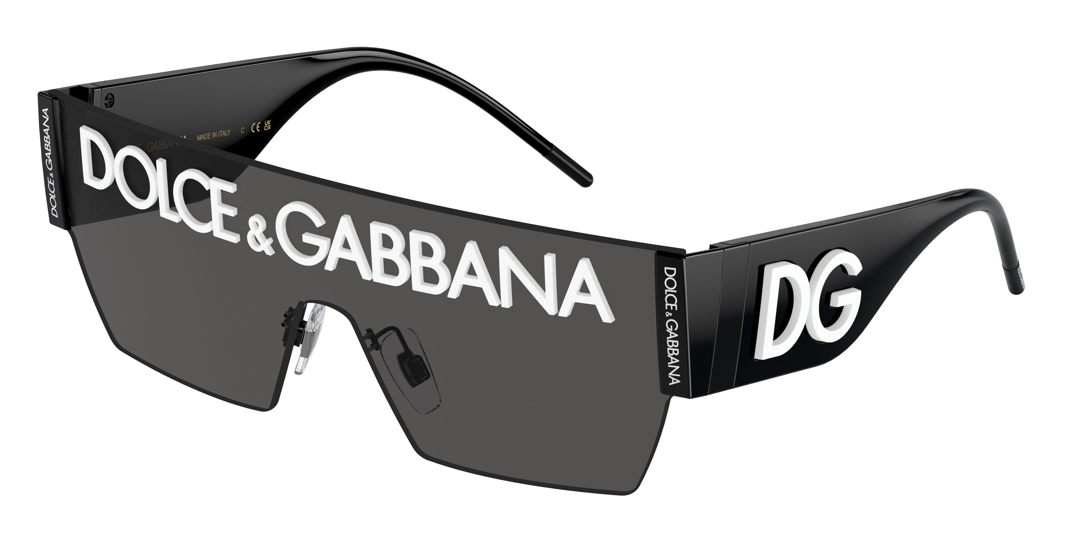 DOLCE & GABBANA DG2233 Cat Eye Sunglasses 01/87-Black 43-145-143 - Color Map Black