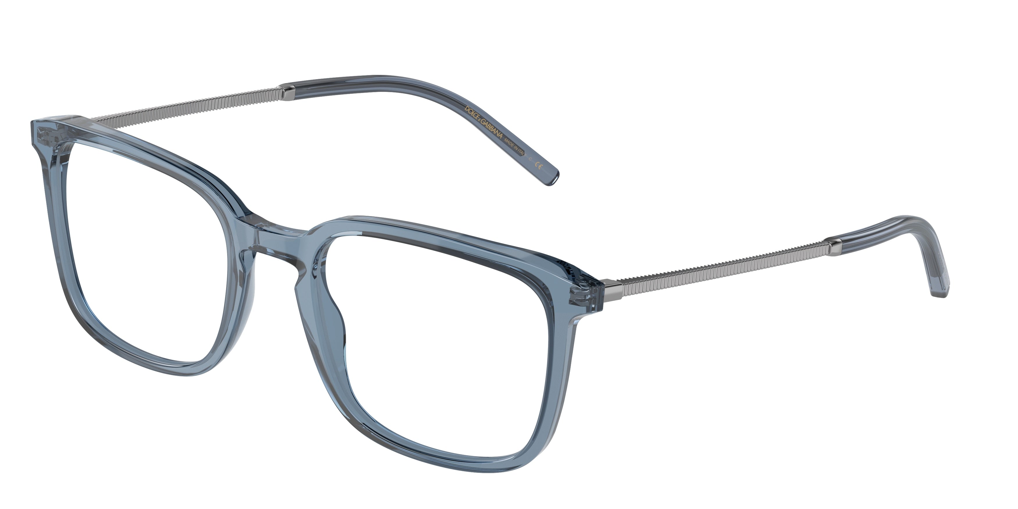 DOLCE & GABBANA DG3349 Square Eyeglasses  3040-Blue 54-145-21 - Color Map Blue