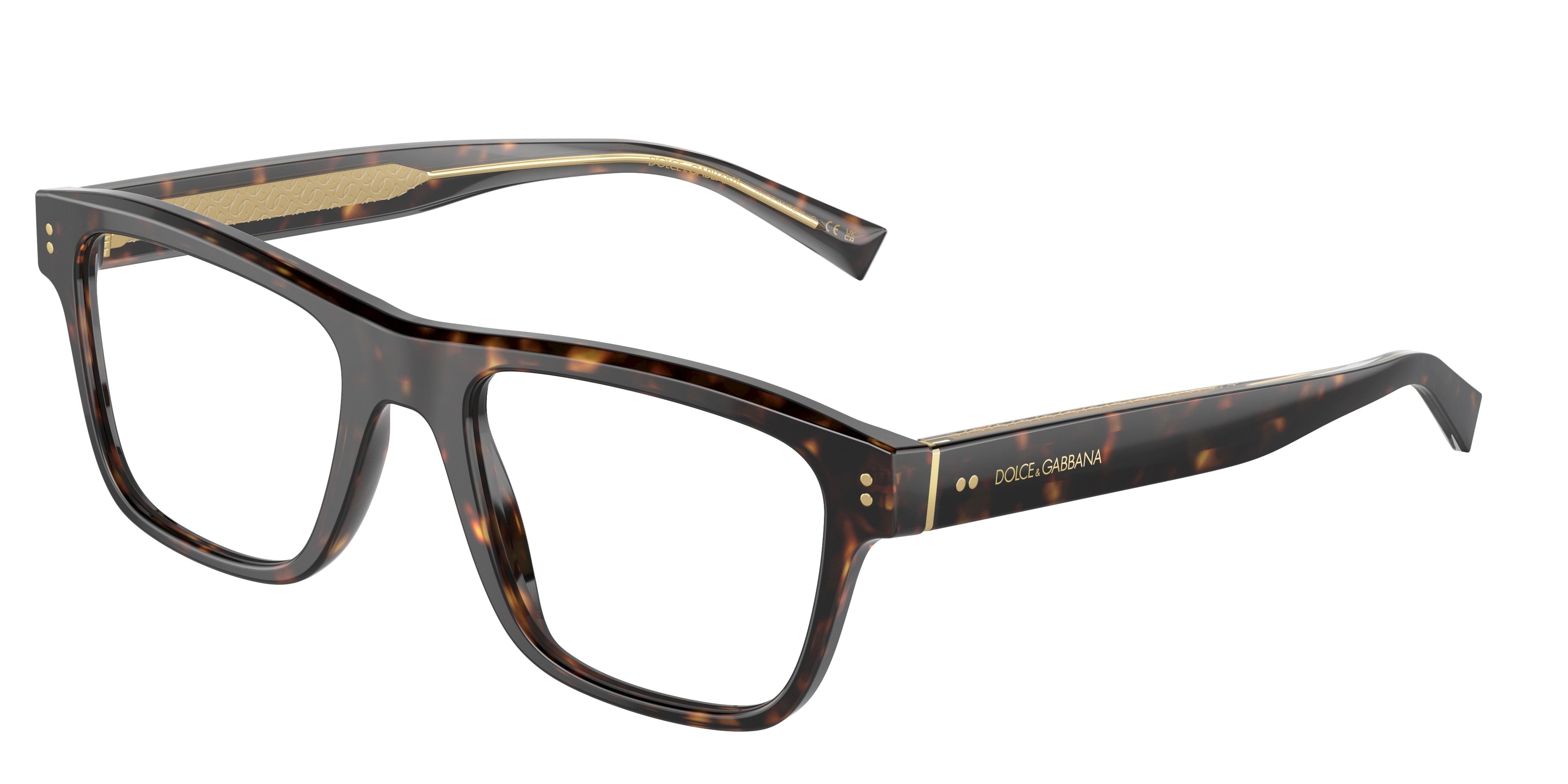 DOLCE & GABBANA DG3362 Square Eyeglasses 502-Havana 53-145-20 - Color Map Tortoise
