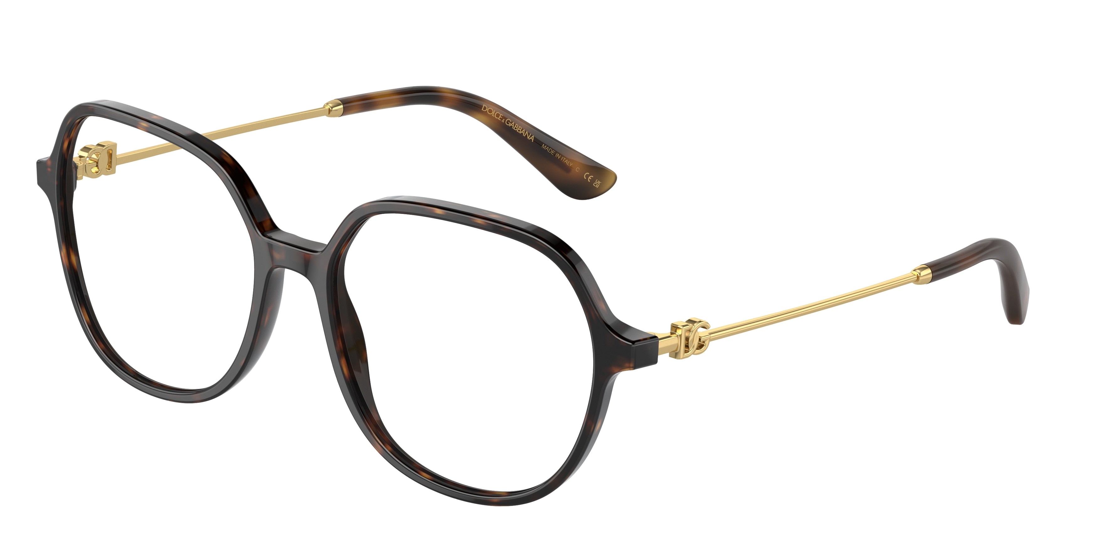 DOLCE & GABBANA DG3364 Butterfly Eyeglasses 502-Havana 54-145-17 - Color Map Tortoise