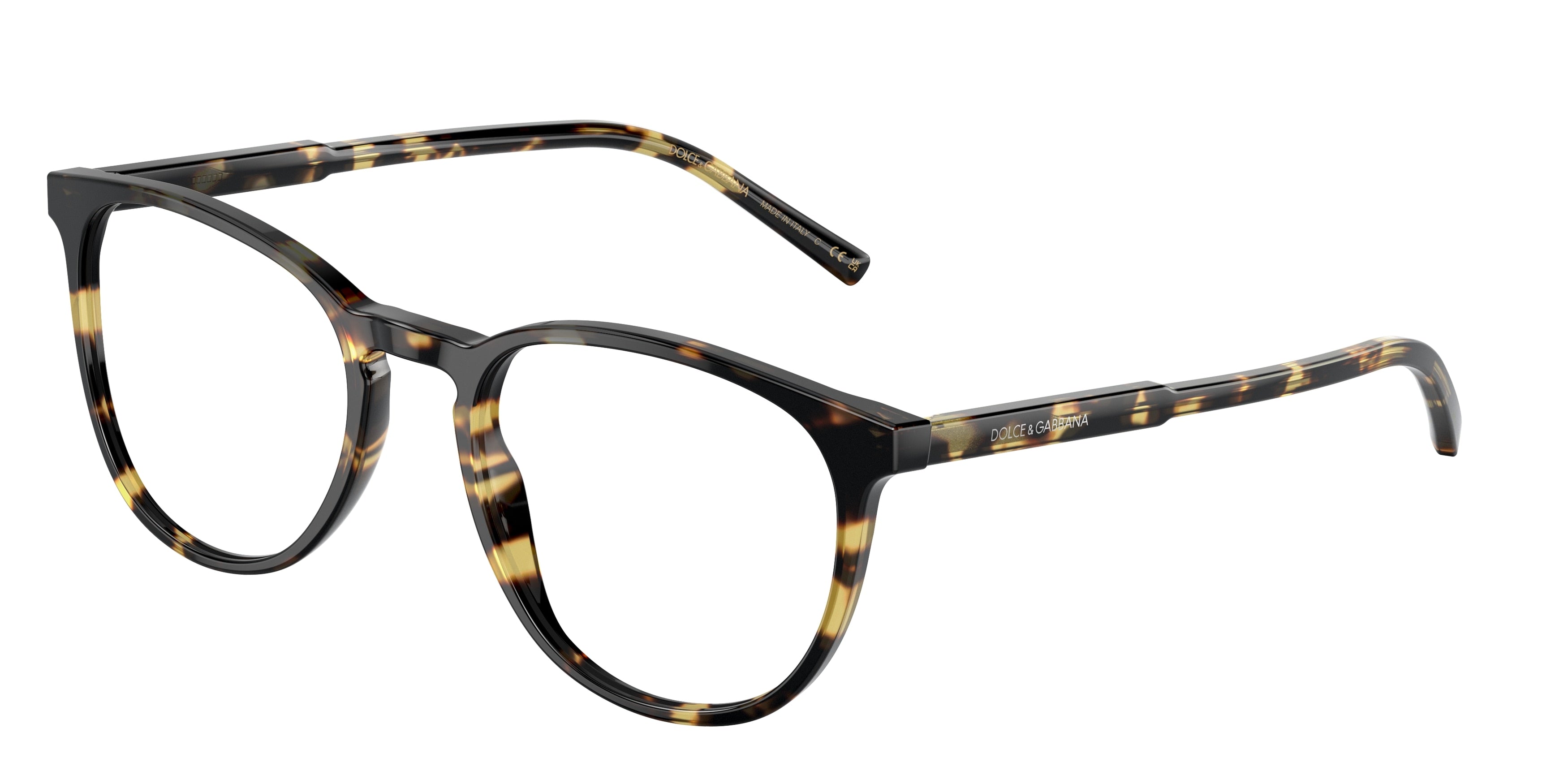 DOLCE & GABBANA DG3366 Phantos Eyeglasses 512-Yellow Havana 54-145-20 - Color Map Yellow