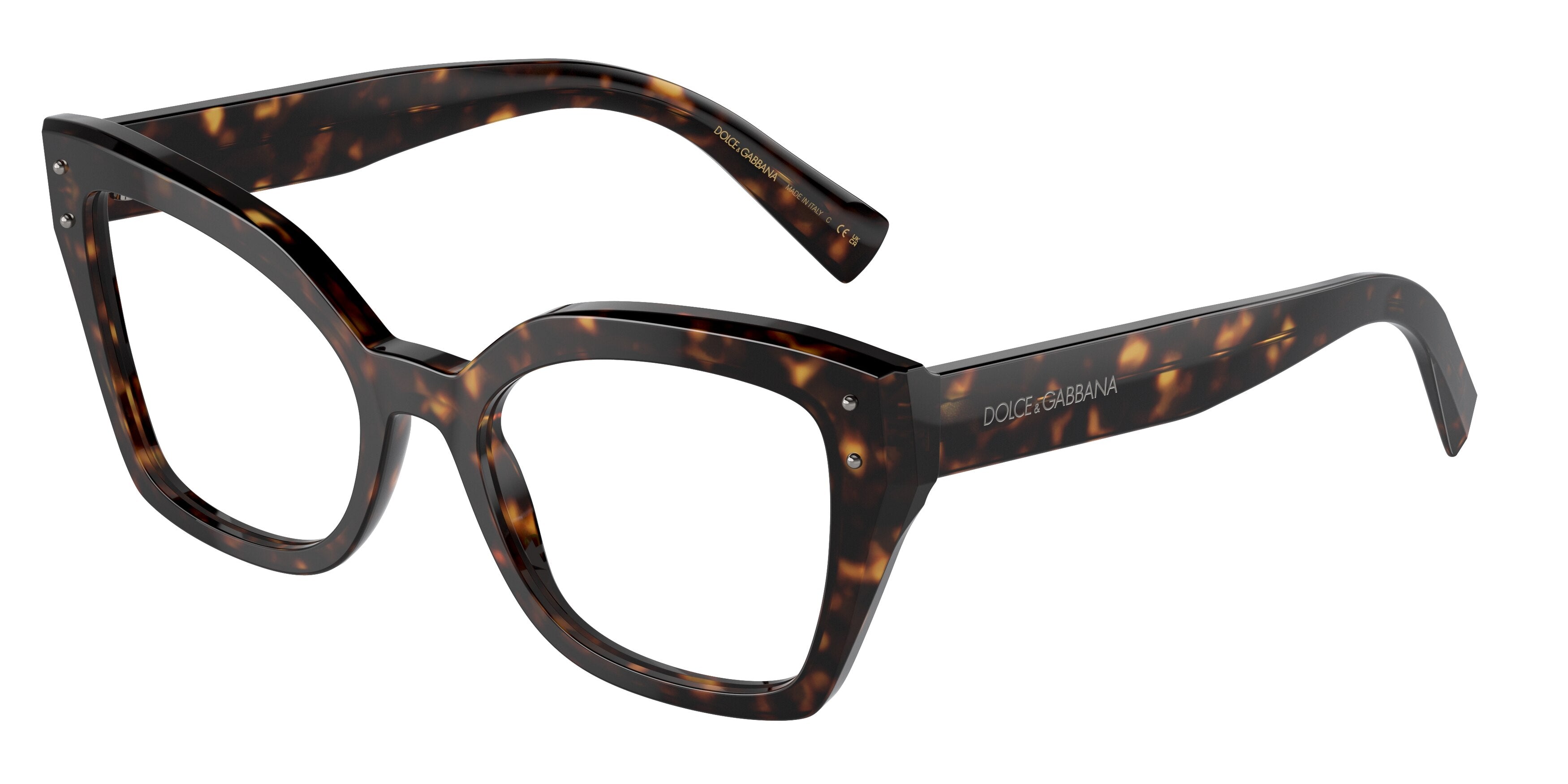 DOLCE & GABBANA DG3386F Butterfly Eyeglasses 502-Havana 53-145-19 - Color Map Tortoise