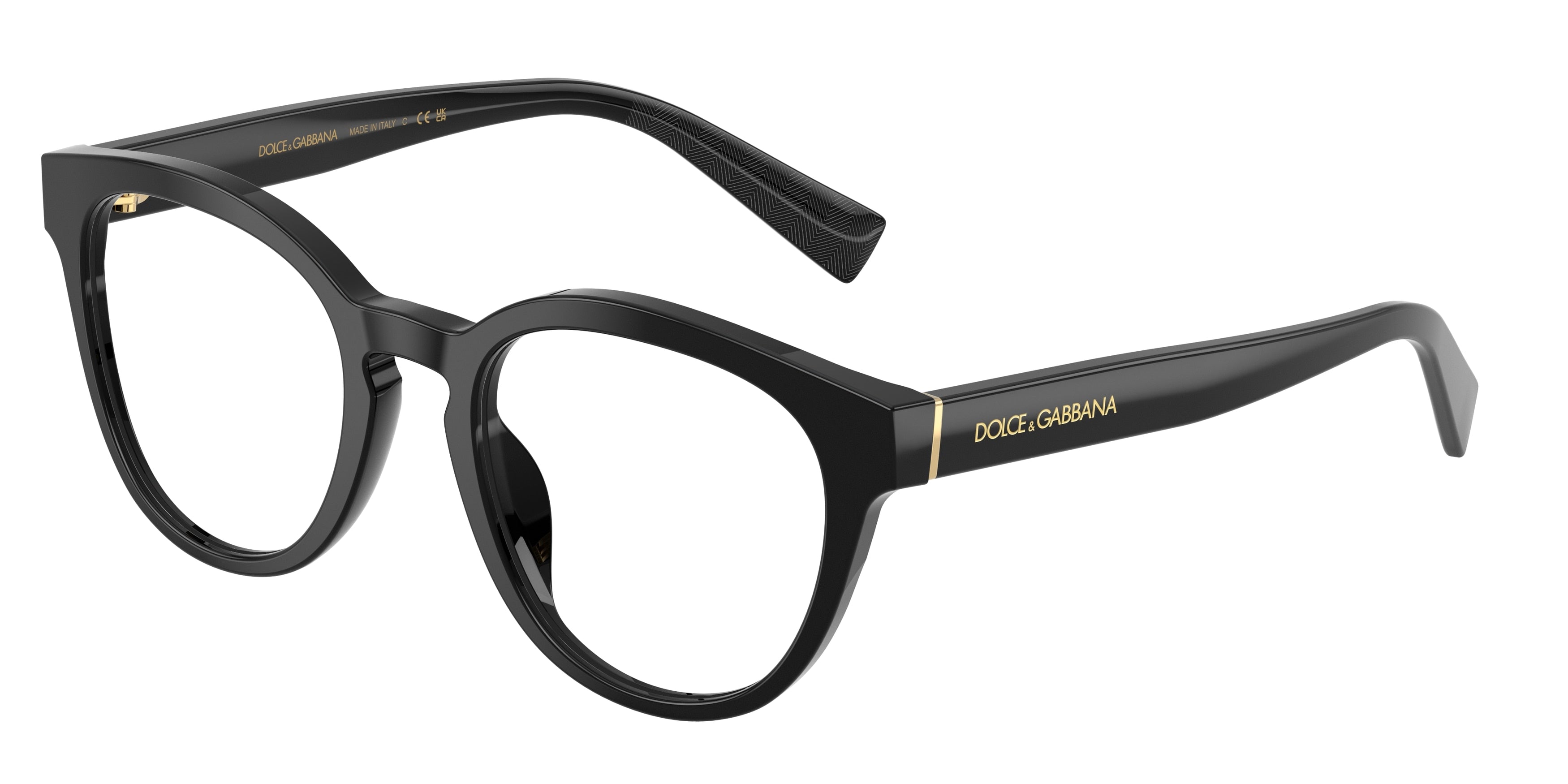 DOLCE & GABBANA DG3421 Phantos Eyeglasses  501-Black 52-145-21 - Color Map Black