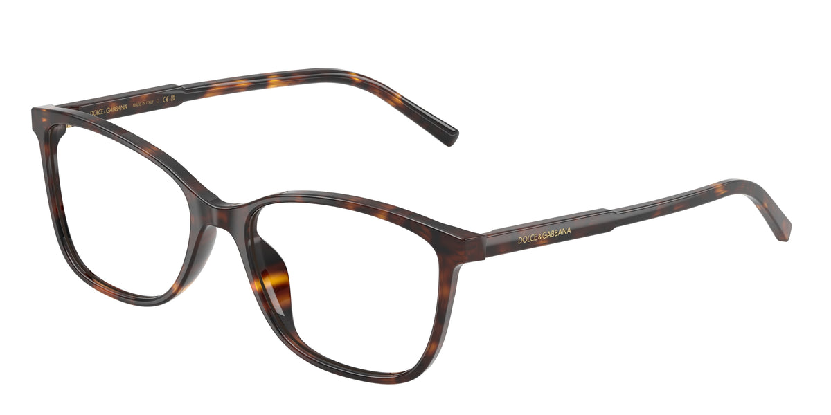 DOLCE & GABBANA DG3424 Rectangle Eyeglasses 502-Havana 54-145-17 - Color Map Tortoise