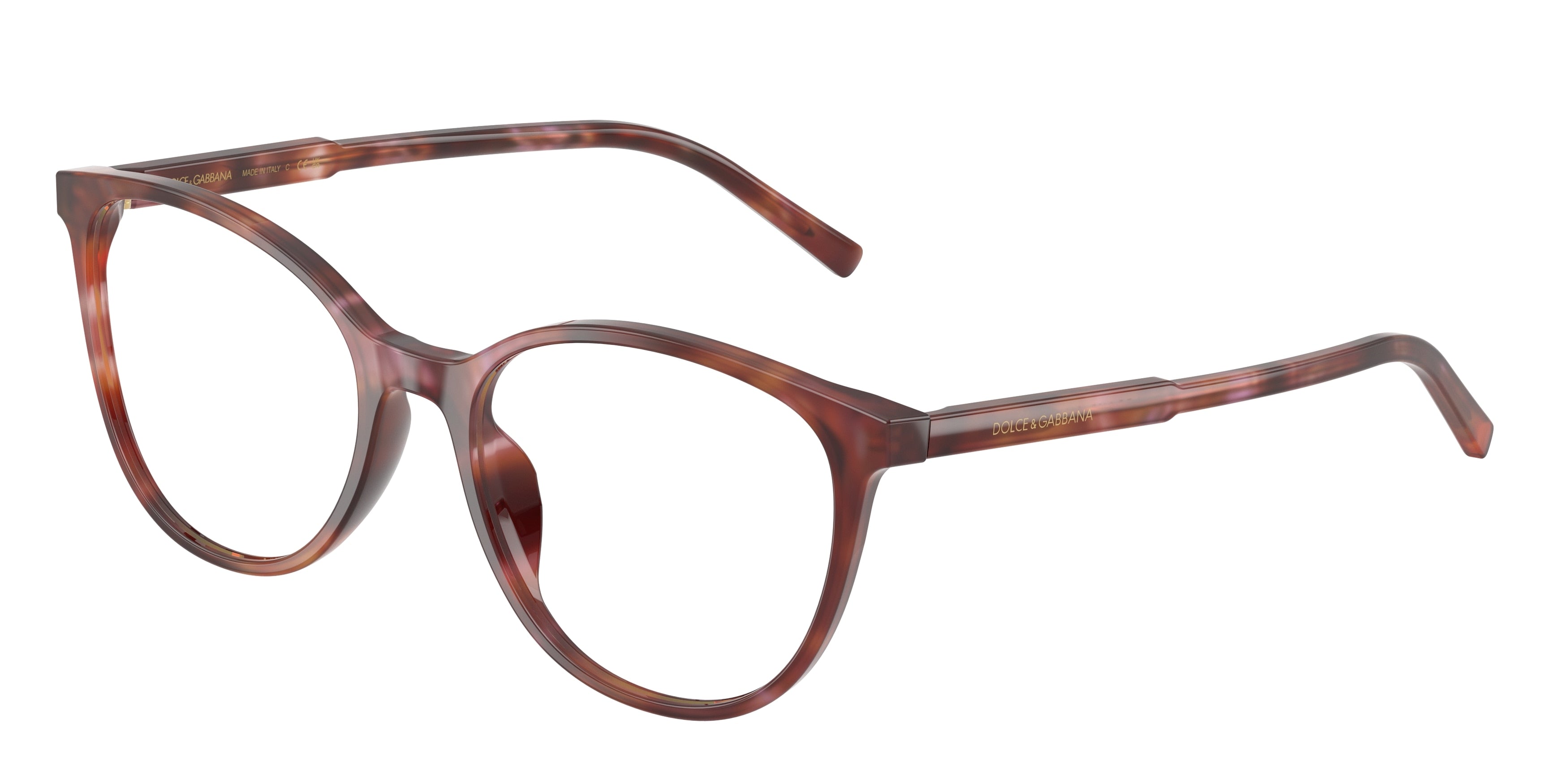 DOLCE & GABBANA DG3425 Butterfly Eyeglasses 3444-Havana Brown 52-145-18 - Color Map Tortoise