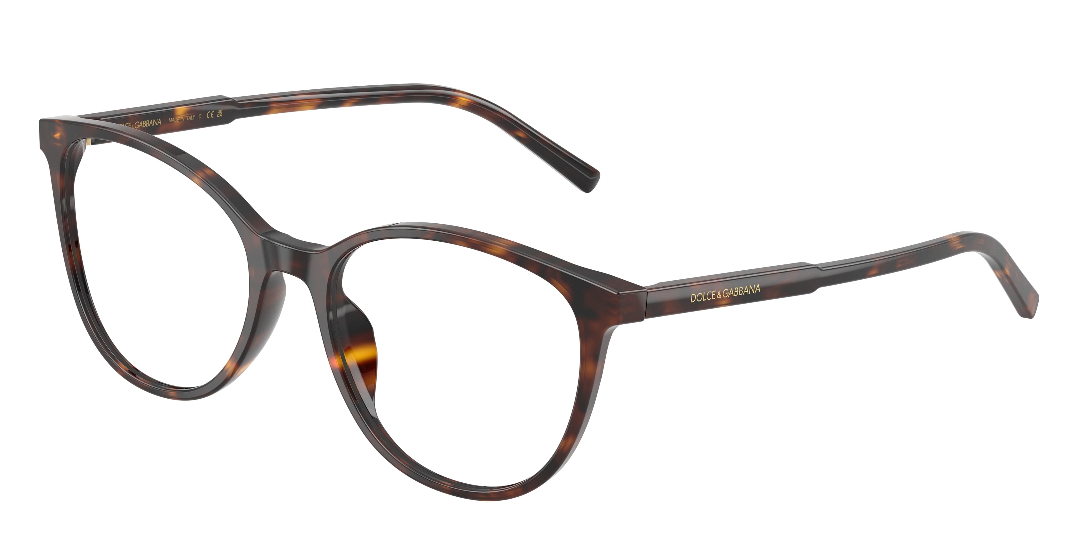 DOLCE & GABBANA DG3425 Butterfly Eyeglasses 502-Havana 54-145-18 - Color Map Tortoise