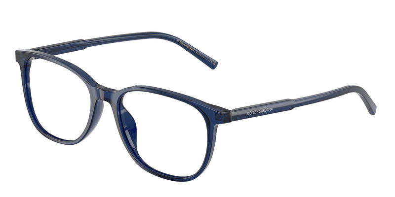 DOLCE & GABBANA DG3426 Pillow Eyeglasses 3009-Transparent Blue 53-145-17 - Color Map Blue