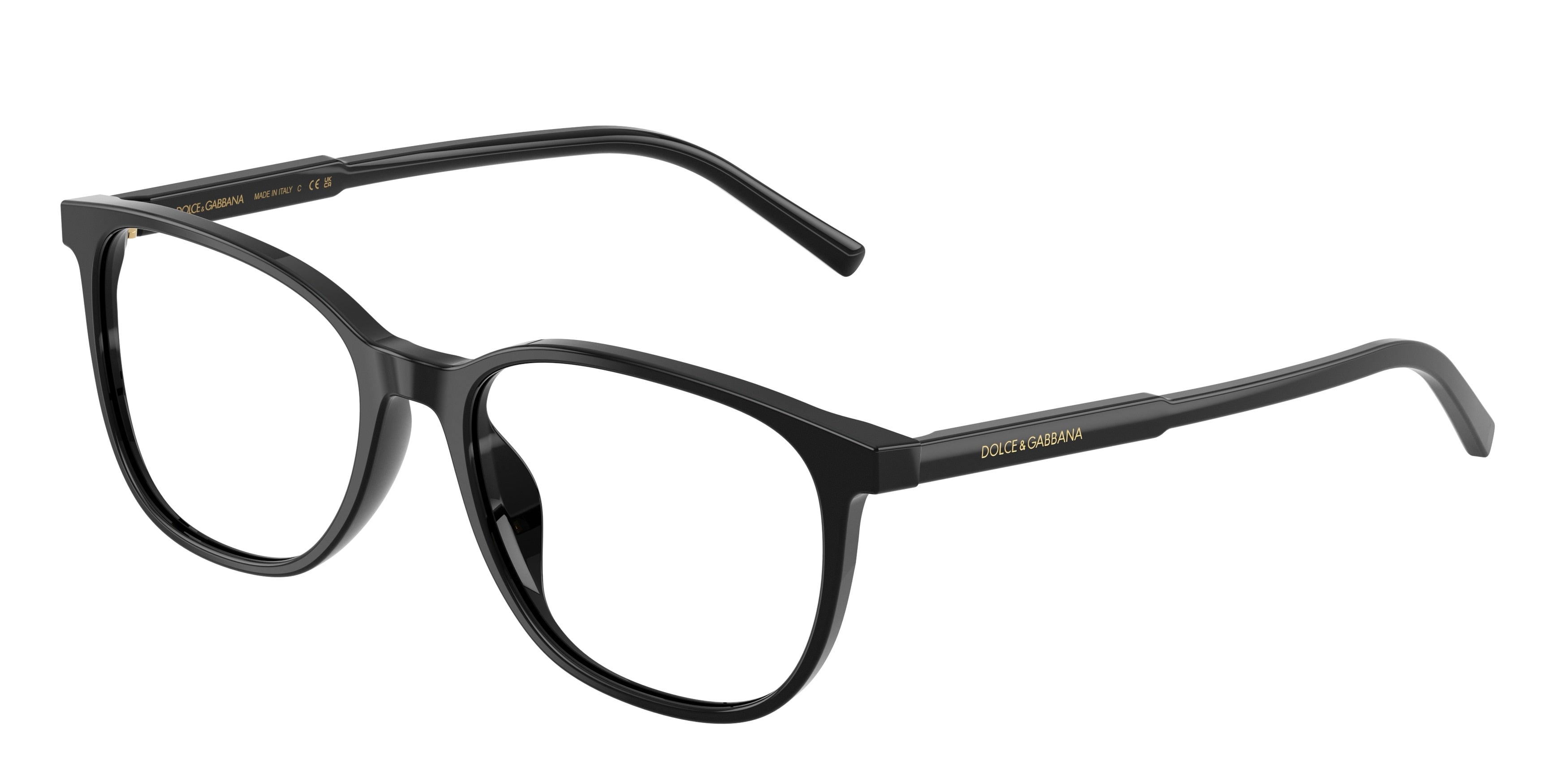 DOLCE & GABBANA DG3426 Pillow Eyeglasses 501-Black 53-145-17 - Color Map Black
