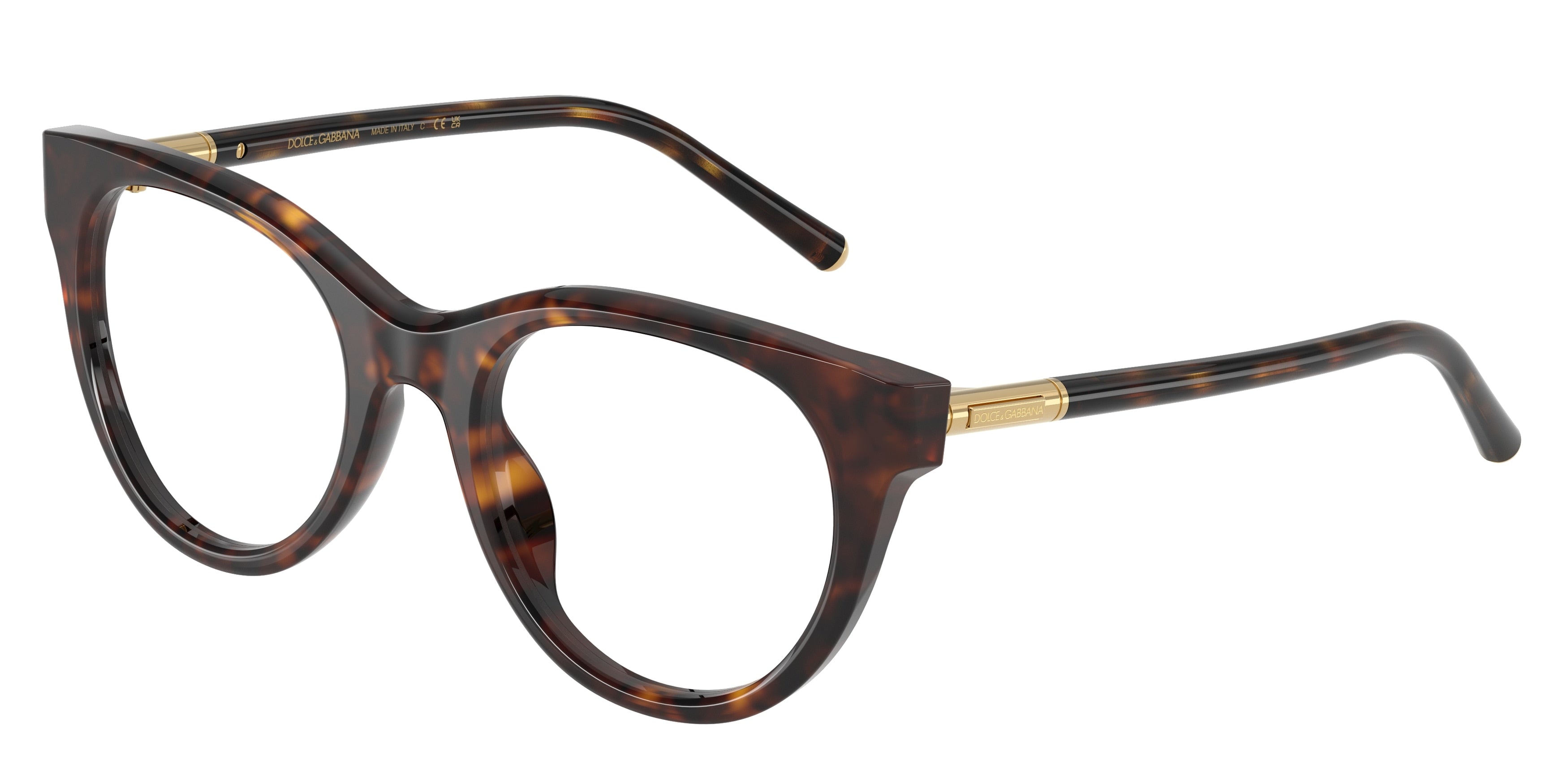 DOLCE & GABBANA DG3433 Phantos Eyeglasses  502-Havana 53-145-21 - Color Map Tortoise
