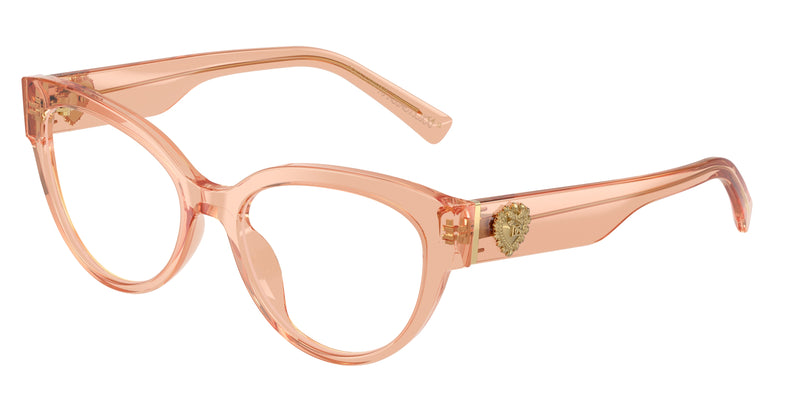 DOLCE & GABBANA DG3440 Cat Eye Eyeglasses 3226-Nude Transparent 54-145-18 - Color Map Pink