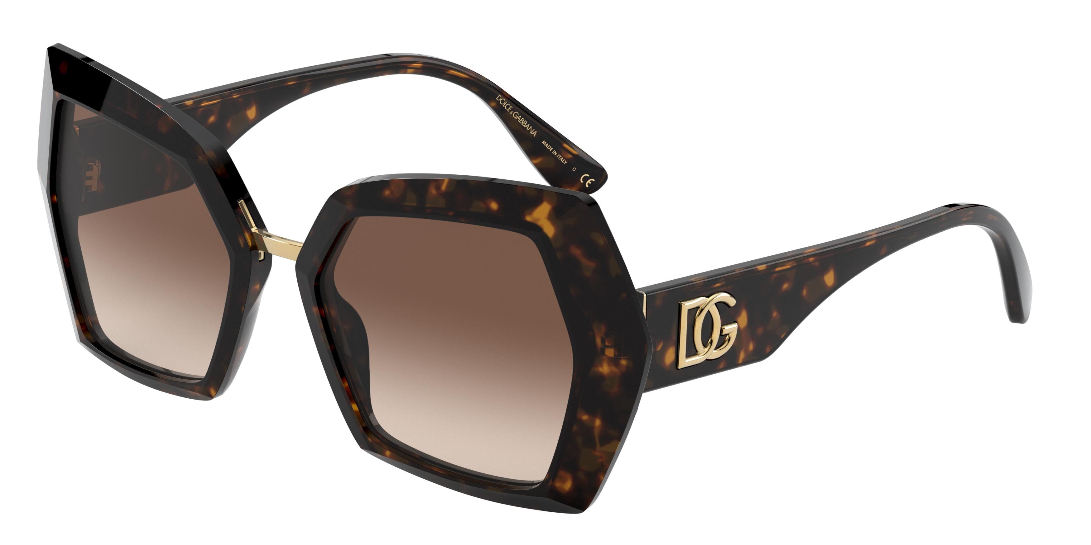 DOLCE & GABBANA DG4377 Butterfly Sunglasses  502/13-Havana 54-145-19 - Color Map Tortoise