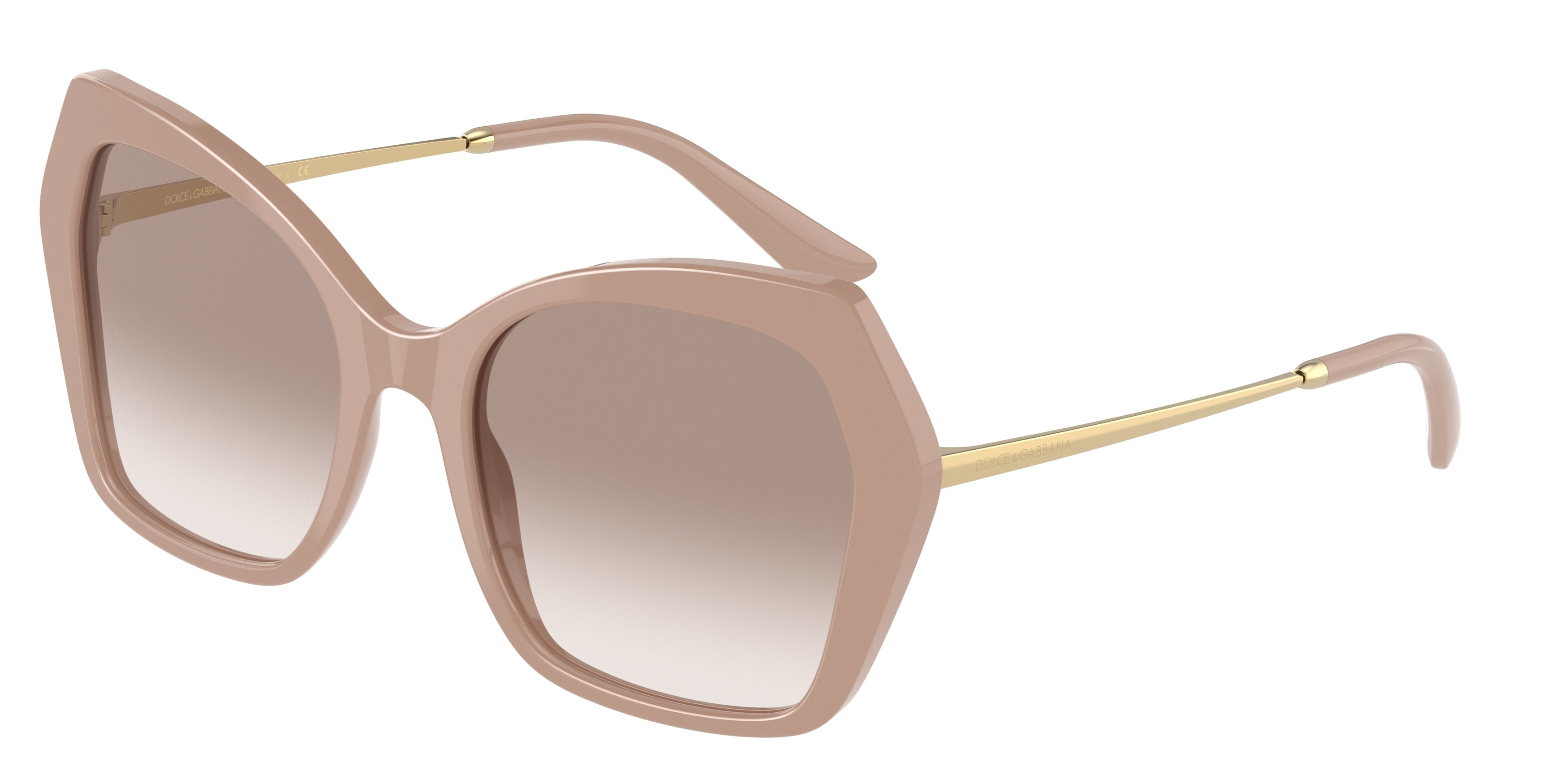 DOLCE & GABBANA DG4399 Butterfly Sunglasses 162013-Camel 56-145-20 - Color Map Brown