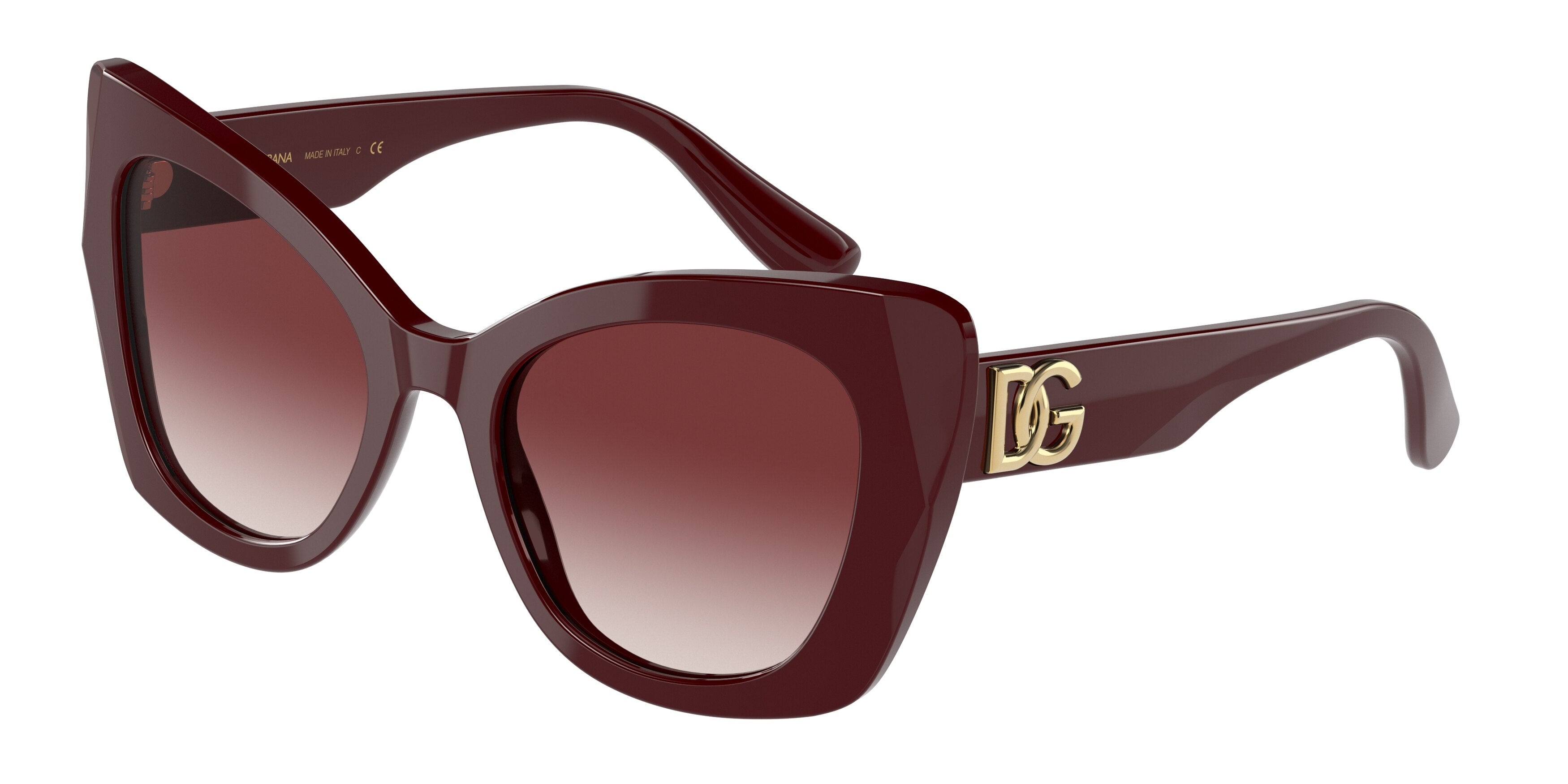 DOLCE & GABBANA DG4405 Butterfly Sunglasses 30918H-Bordeaux 53-140-20 - Color Map Red