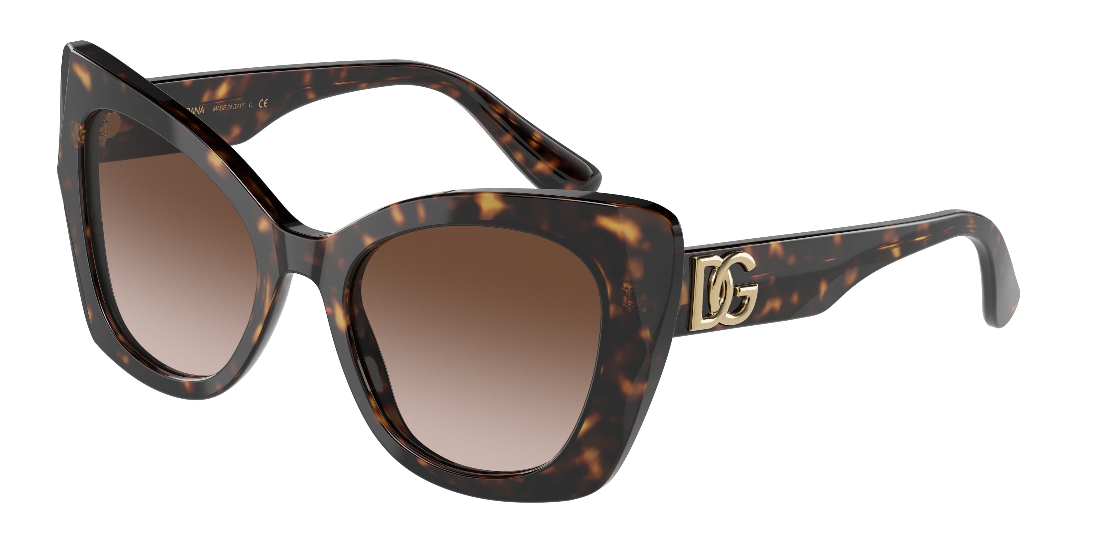 DOLCE & GABBANA DG4405 Butterfly Sunglasses 502/13-Havana 53-140-20 - Color Map Tortoise