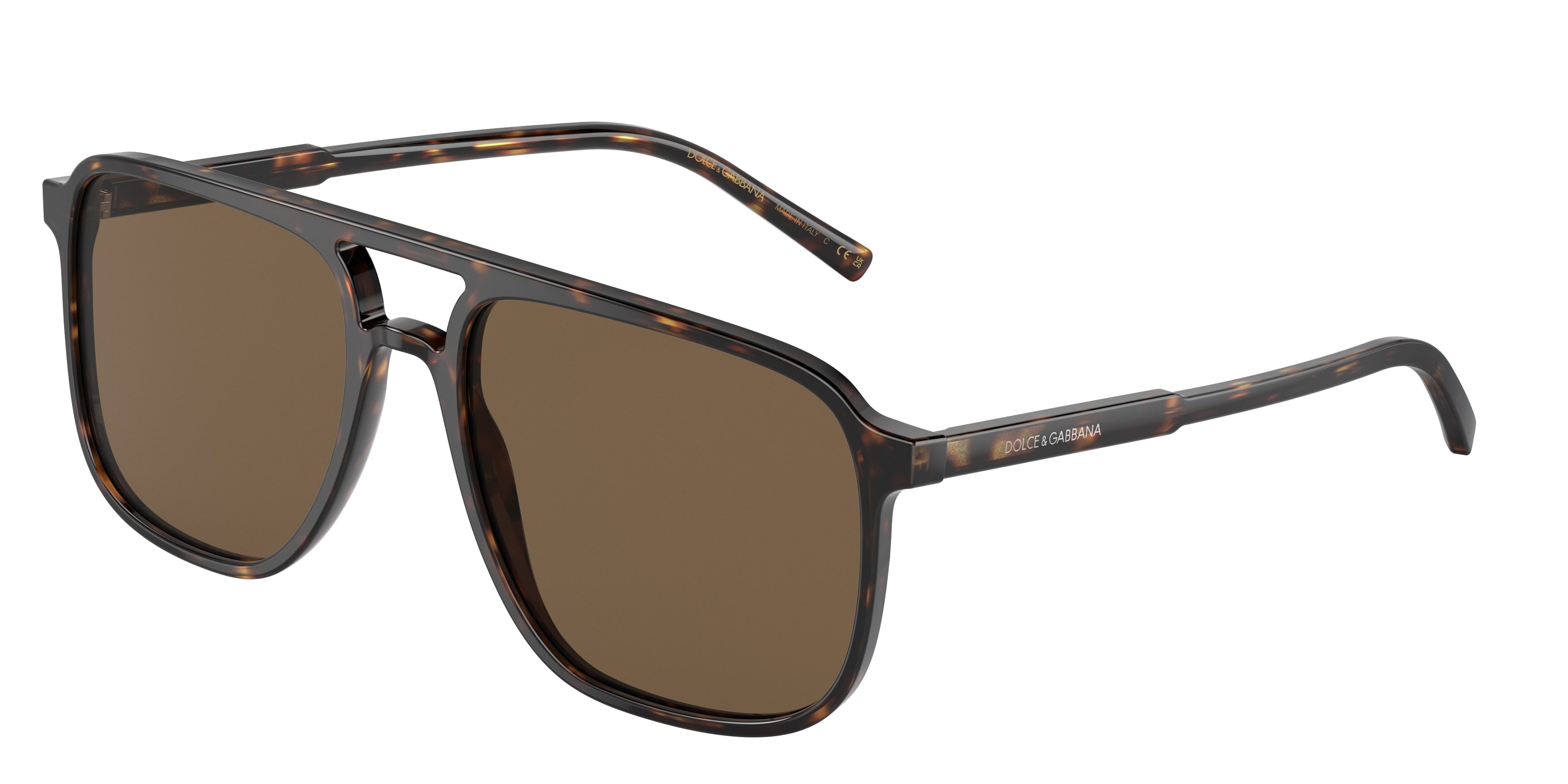 DOLCE & GABBANA DG4423 Pilot Sunglasses 502/73-Havana 58-145-18 - Color Map Tortoise