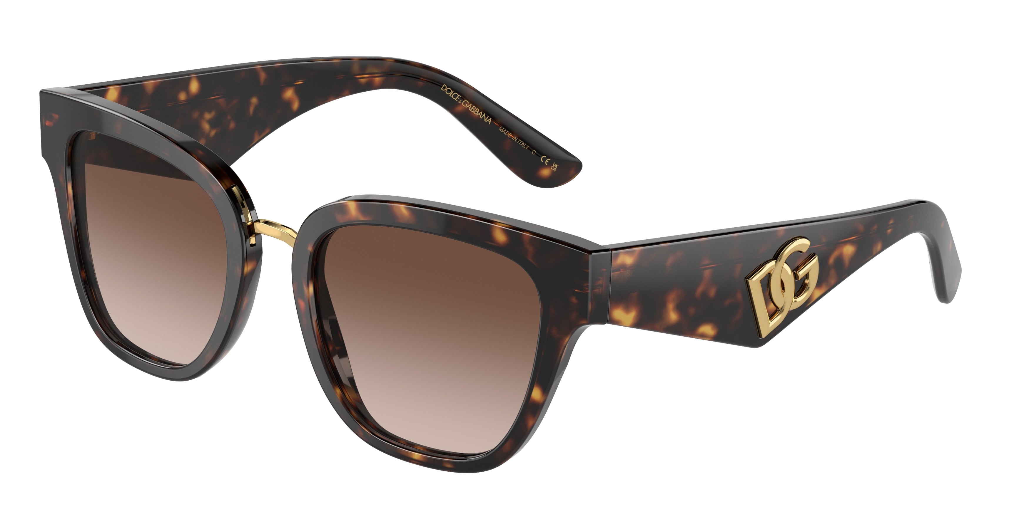 DOLCE & GABBANA DG4437 Butterfly Sunglasses 502/13-Havana 51-145-20 - Color Map Tortoise