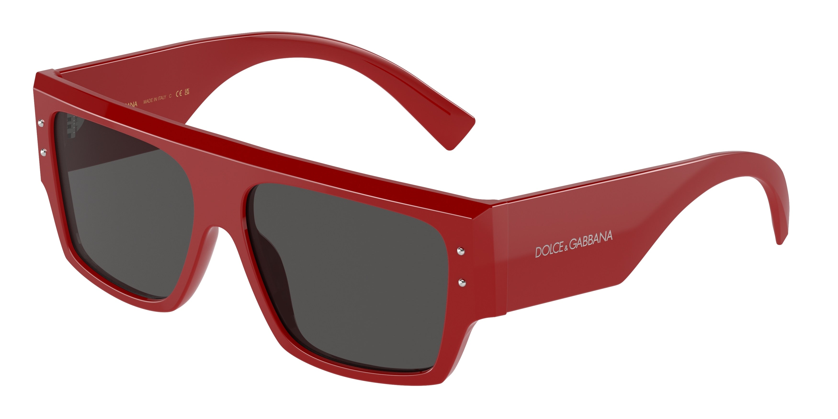DOLCE & GABBANA DG4459 Square Sunglasses 309687-Red 56-145-14 - Color Map Red