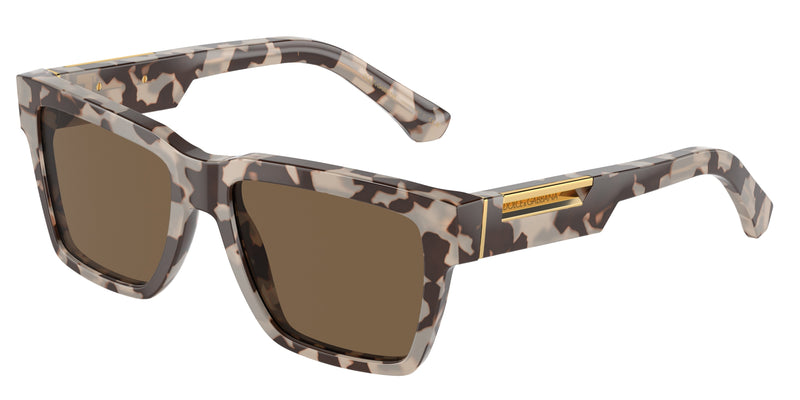 DOLCE & GABBANA DG4465F Pilot Sunglasses 343473-Havana Beige 55-145-18 - Color Map Tortoise