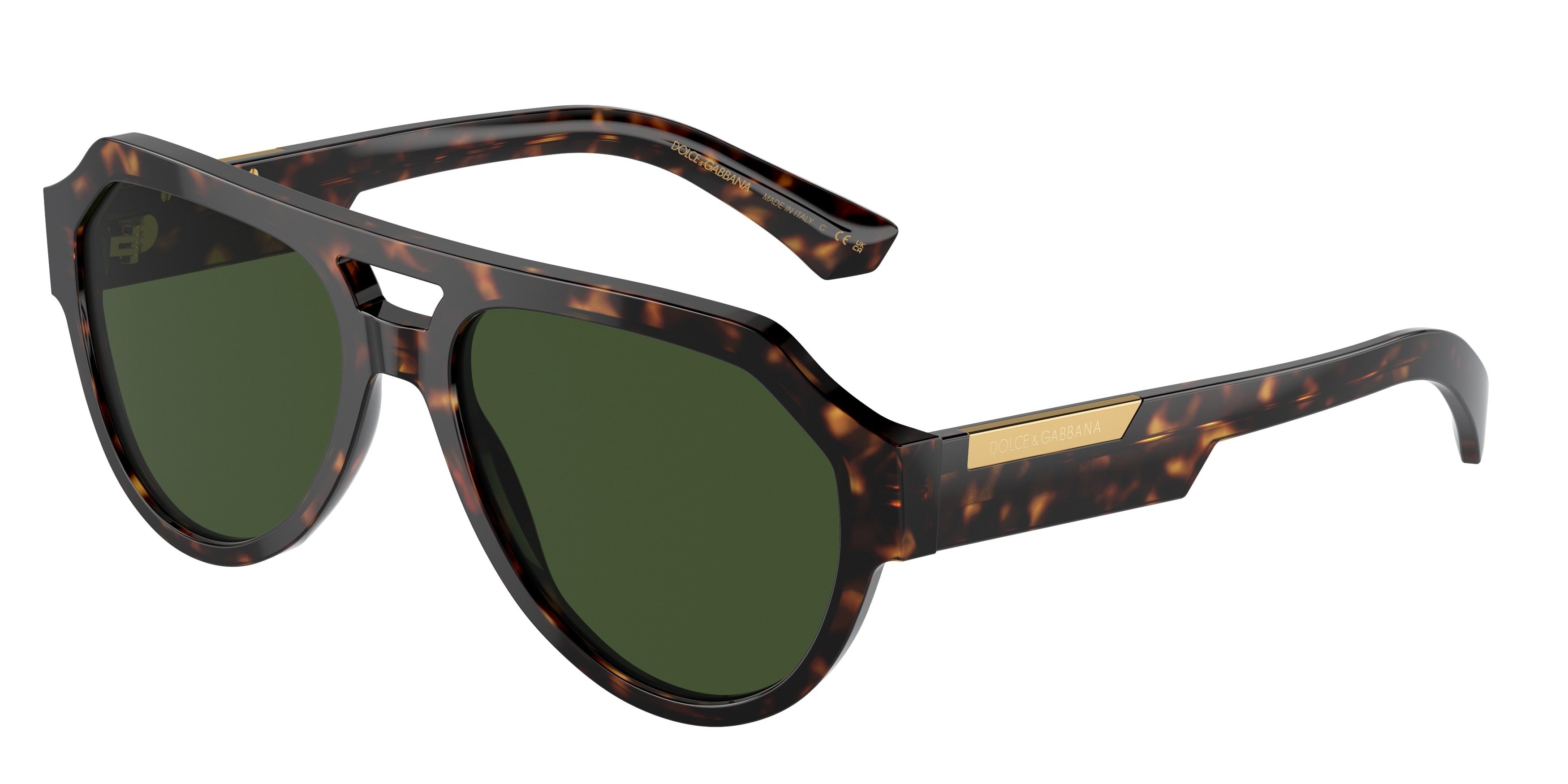 DOLCE & GABBANA DG4466F Square Sunglasses 502/71-Havana 56-145-17 - Color Map Tortoise