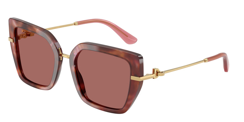 DOLCE & GABBANA DG4474F Butterfly Sunglasses 344469-Havana Brown 53-140-20 - Color Map Tortoise