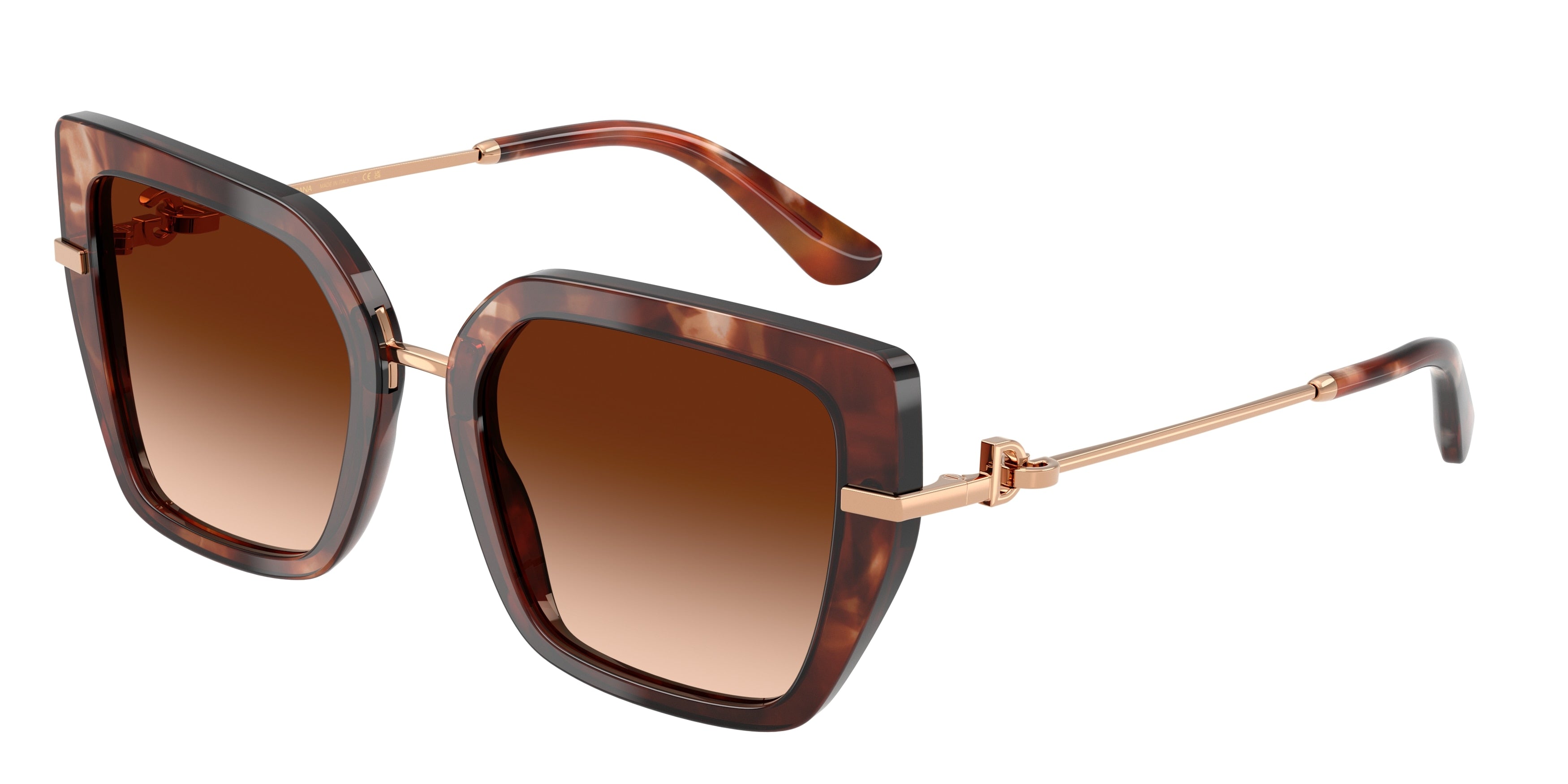 DOLCE & GABBANA DG4474 Butterfly Sunglasses 322274-Havana 53-140-20 - Color Map Tortoise