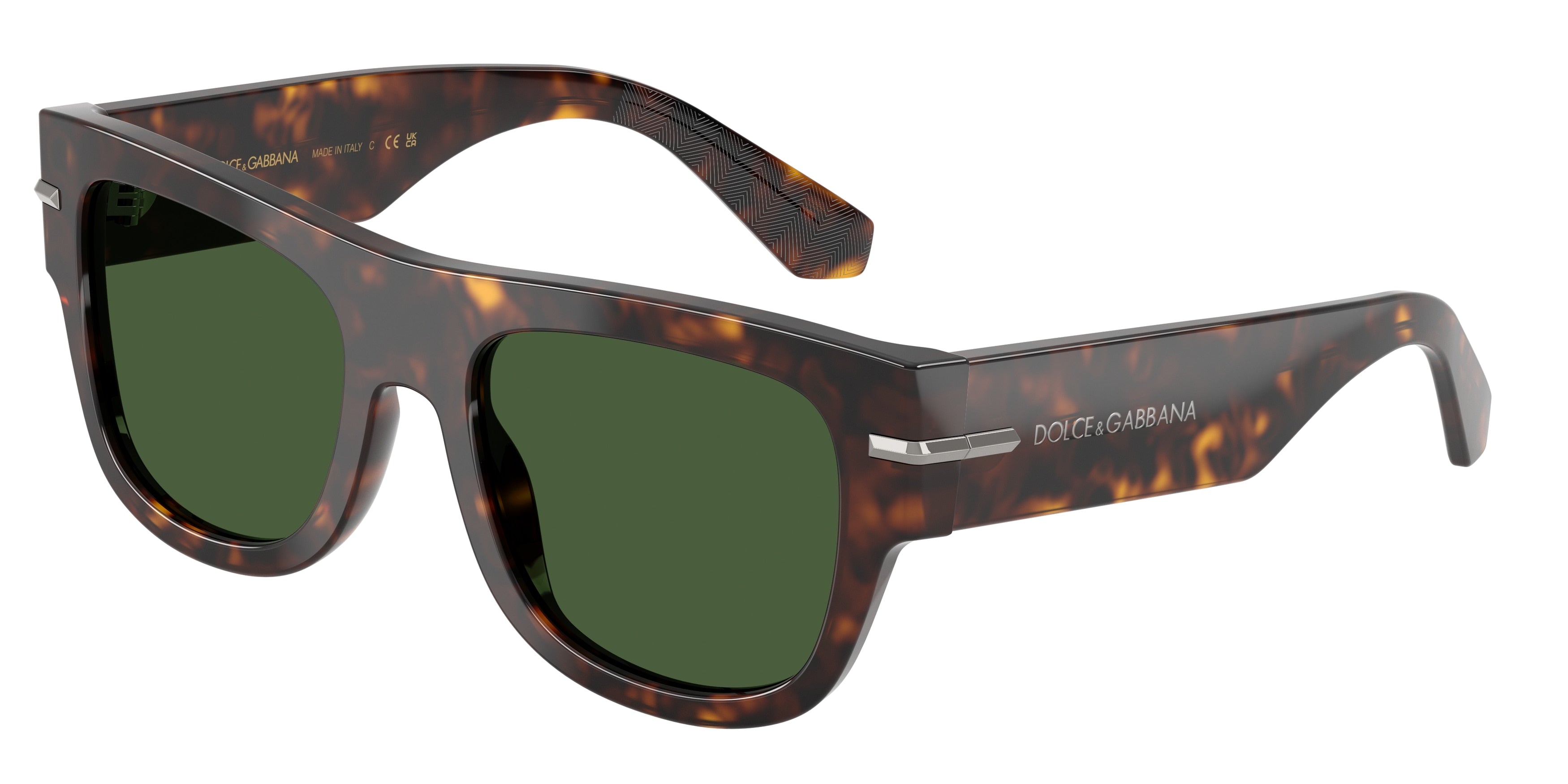 DOLCE & GABBANA DG4484F Square Sunglasses 502/71-Havana 54-145-20 - Color Map Tortoise