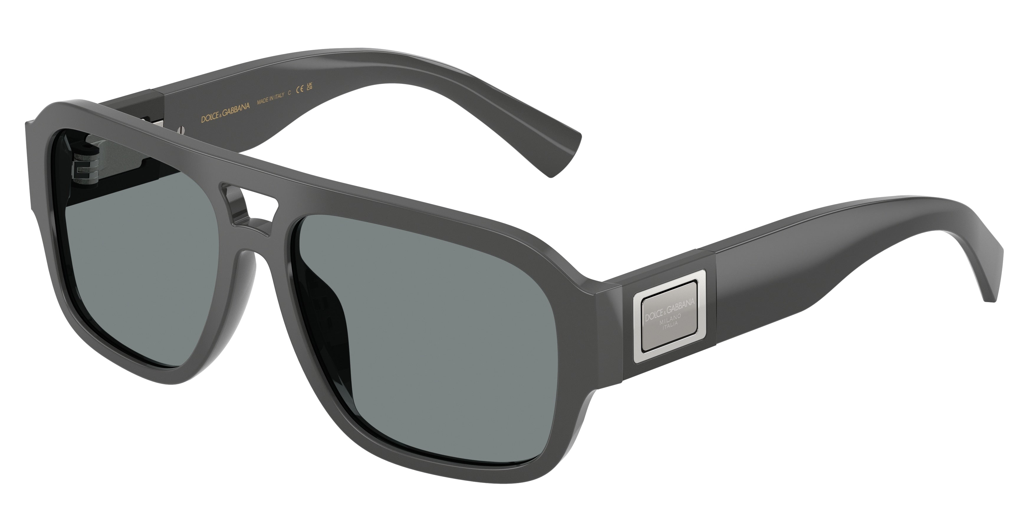 DOLCE & GABBANA DG4506 Pilot Sunglasses 3090/1-Grey 58-145-16 - Color Map Grey
