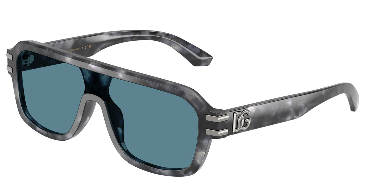 DOLCE & GABBANA DG4507 Pilot Sunglasses 3445/1-Grey Havana 0-145-127 - Color Map Tortoise