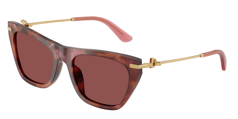 DOLCE & GABBANA DG4511 Square Sunglasses 344475-Havana Brown 55-140-19 - Color Map Tortoise