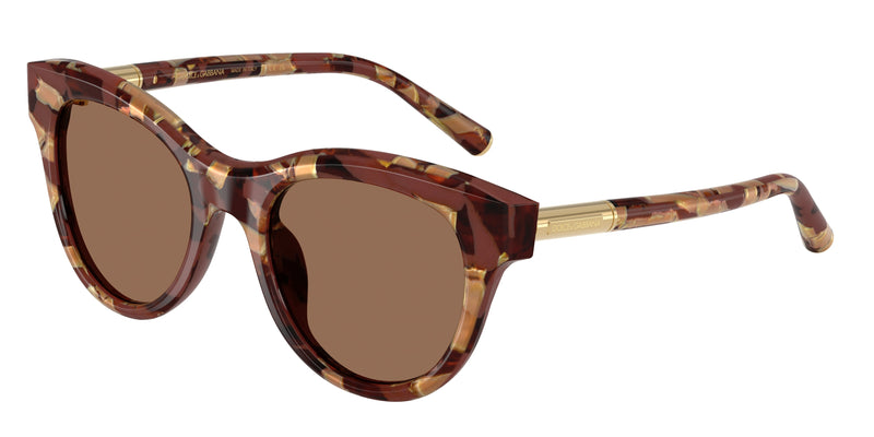 DOLCE & GABBANA DG4518 Phantos Sunglasses 346273-Havana Pearl Brown 52-145-21 - Color Map Tortoise
