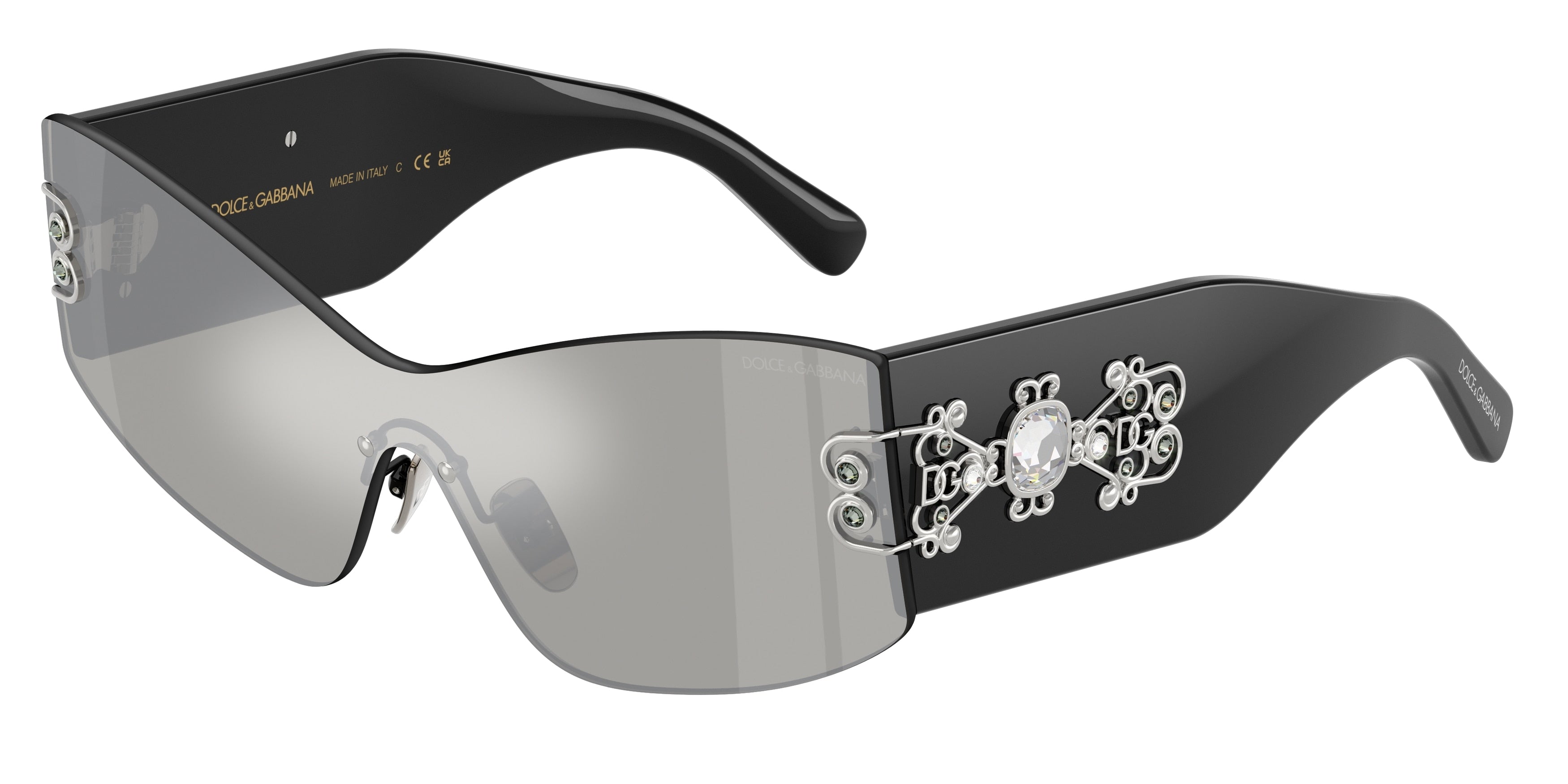 DOLCE & GABBANA DG4526B Cat Eye Sunglasses  501/6G-Black 0-145-142 - Color Map Black