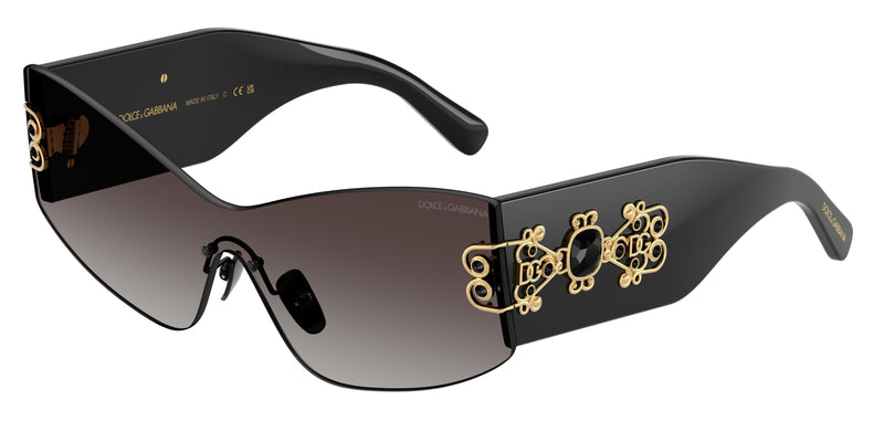 DOLCE & GABBANA DG4526B Cat Eye Sunglasses 501/8G-Black 0-145-142 - Color Map Black