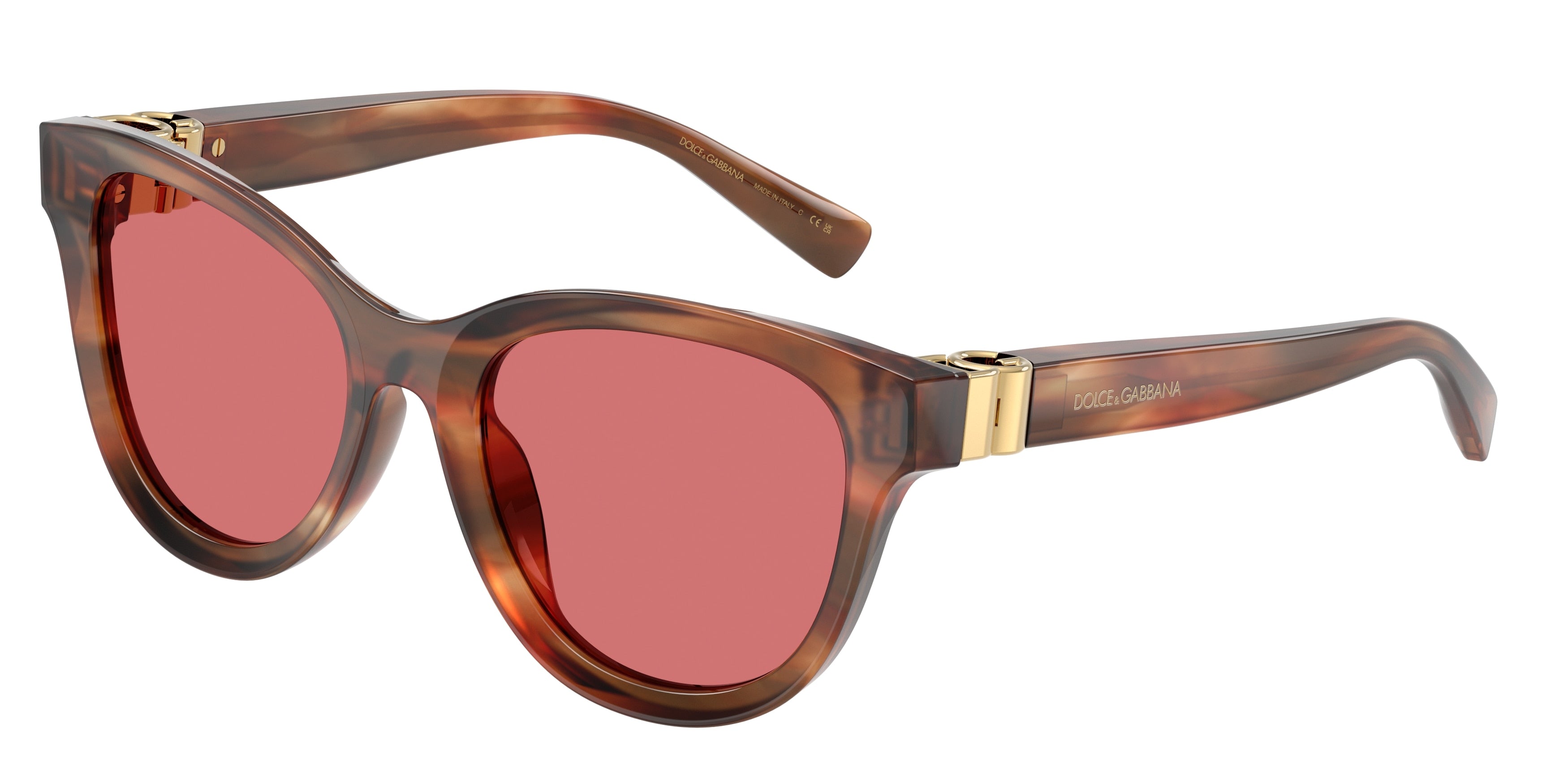 DOLCE & GABBANA DG4533 Phantos Sunglasses 322175-Striped Brown 54-140-20 - Color Map Tortoise