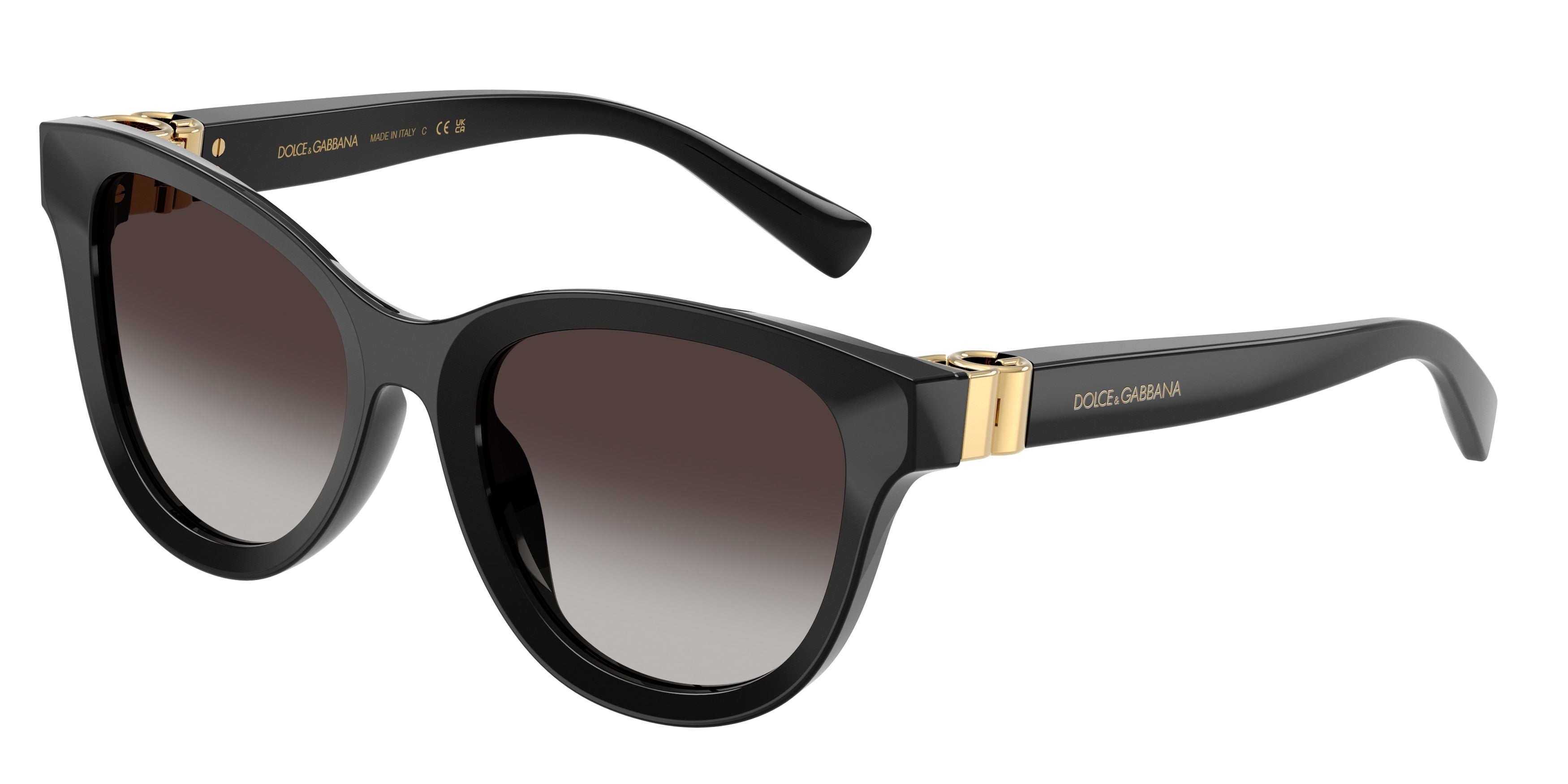 DOLCE & GABBANA DG4533 Phantos Sunglasses 501/8G-Black 54-140-20 - Color Map Black