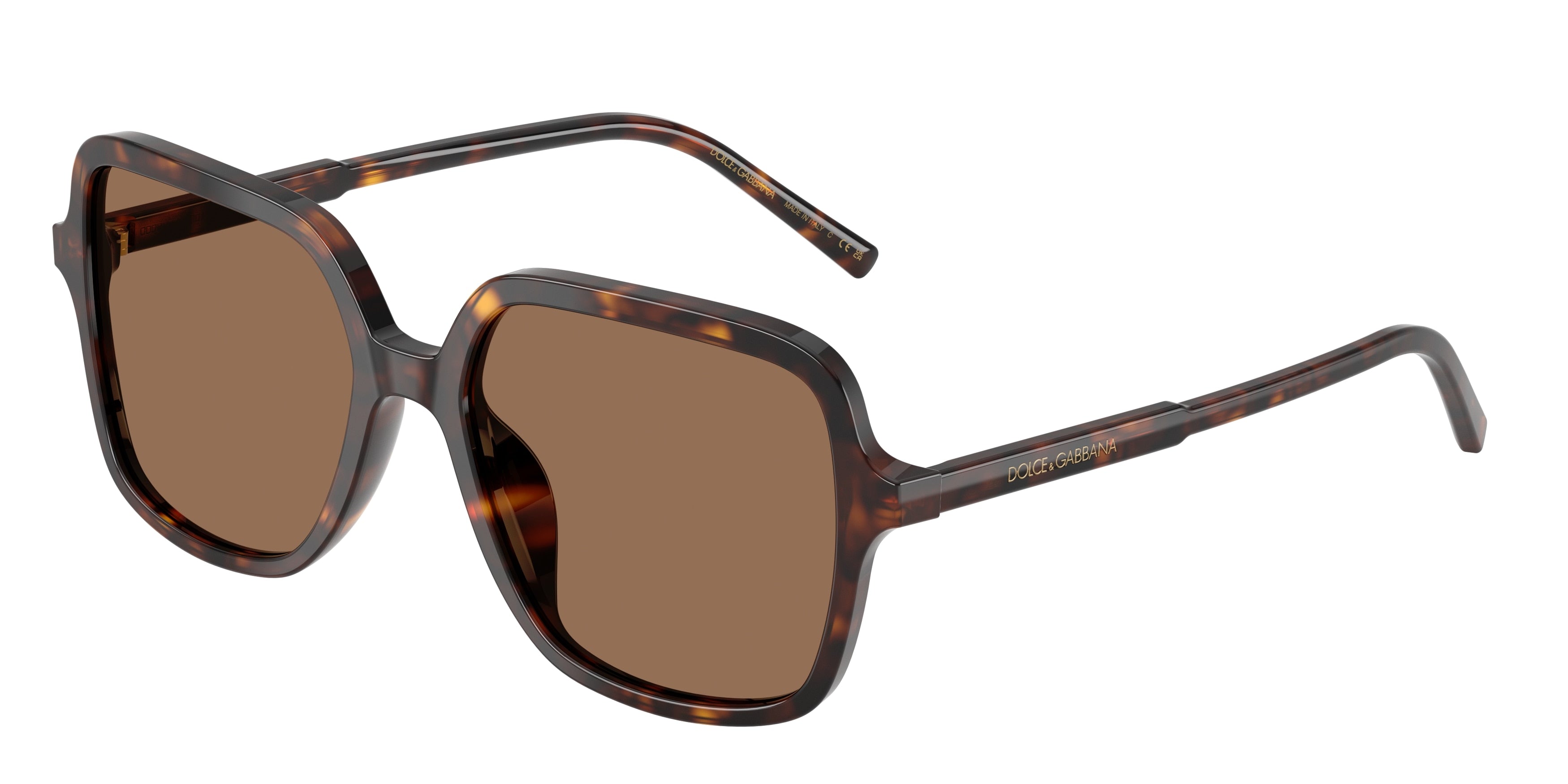 DOLCE & GABBANA DG4539 Square Sunglasses 502/73-Havana 55-145-17 - Color Map Tortoise