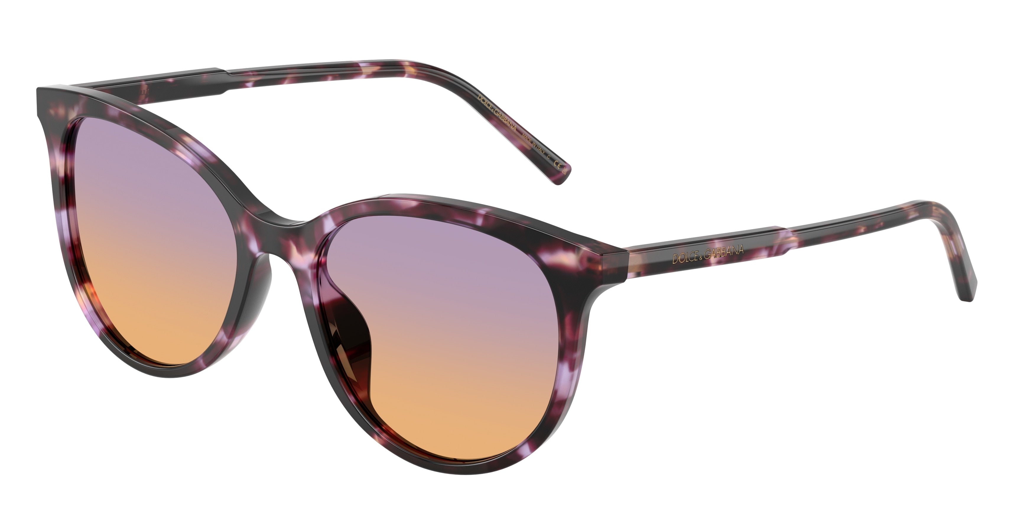 DOLCE & GABBANA DG4540 Phantos Sunglasses 3477EL-Violet Havana 55-145-18 - Color Map Violet