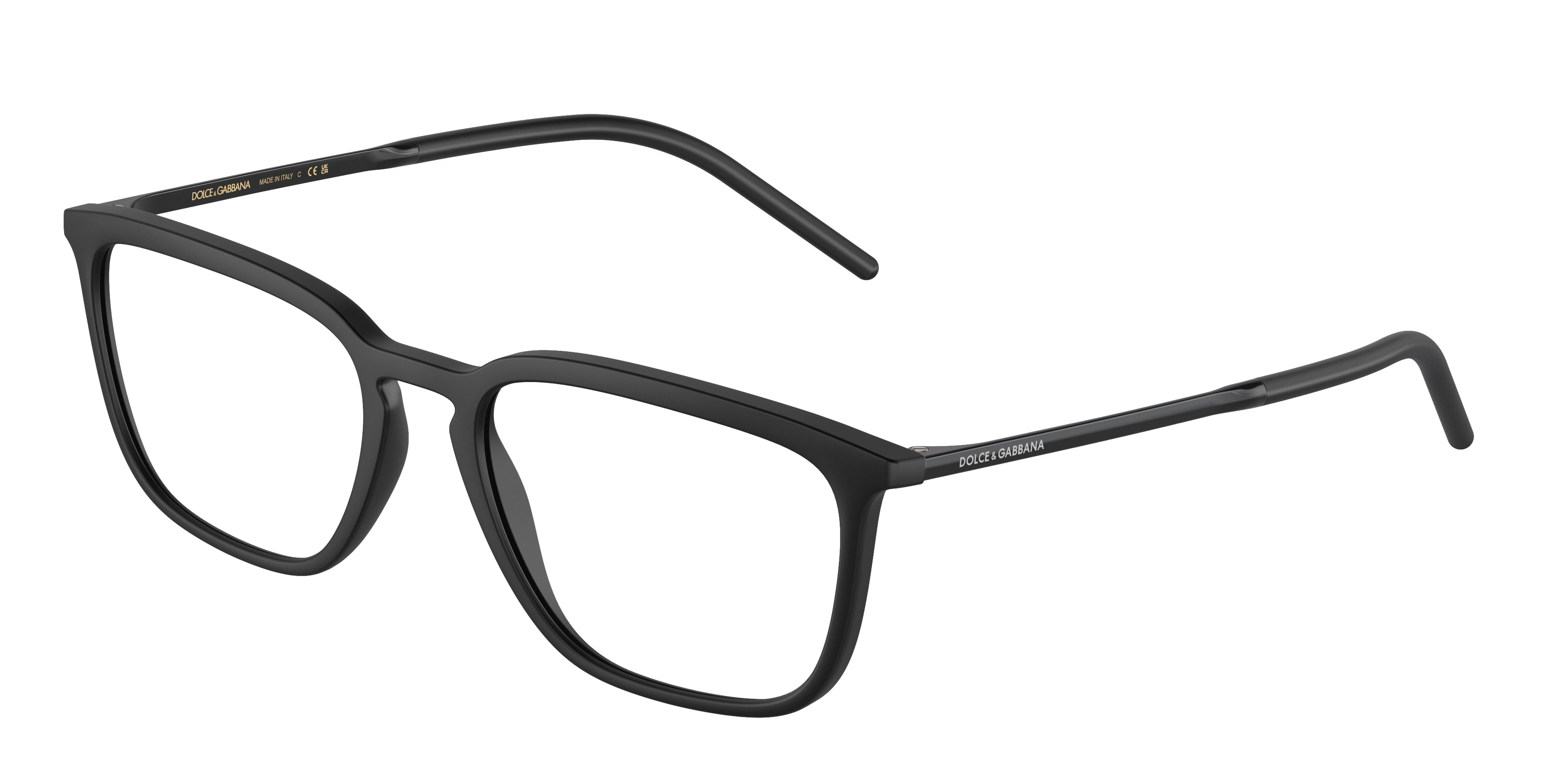DOLCE & GABBANA DG5098 Square Eyeglasses 2525-Matte Black 54-145-18 - Color Map Black