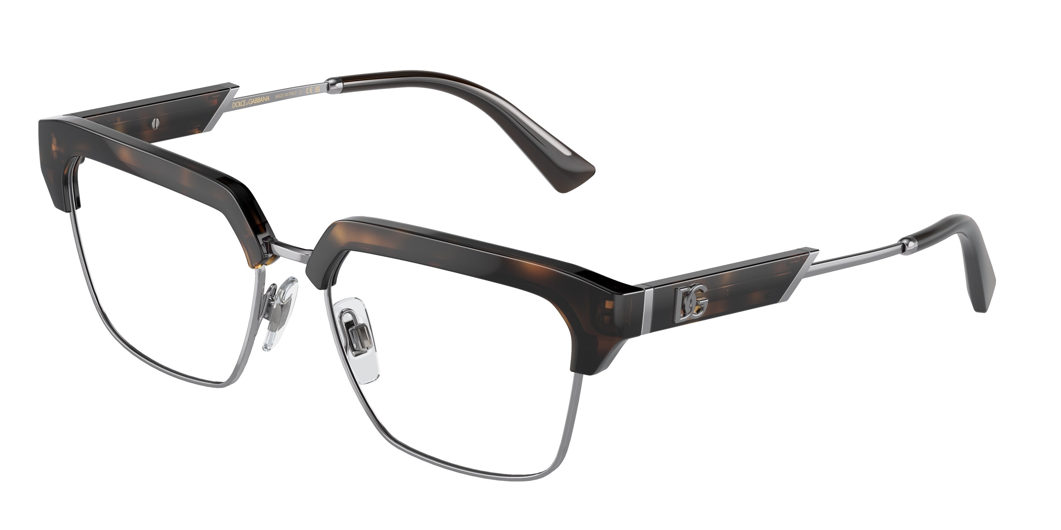 DOLCE & GABBANA DG5103 Square Eyeglasses 502-Havana 55-145-17 - Color Map Tortoise
